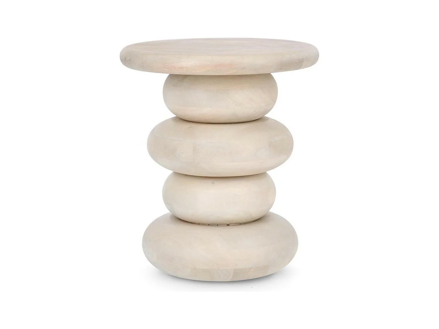 Table basse ronde en bois de manguier D40 - CAIRN