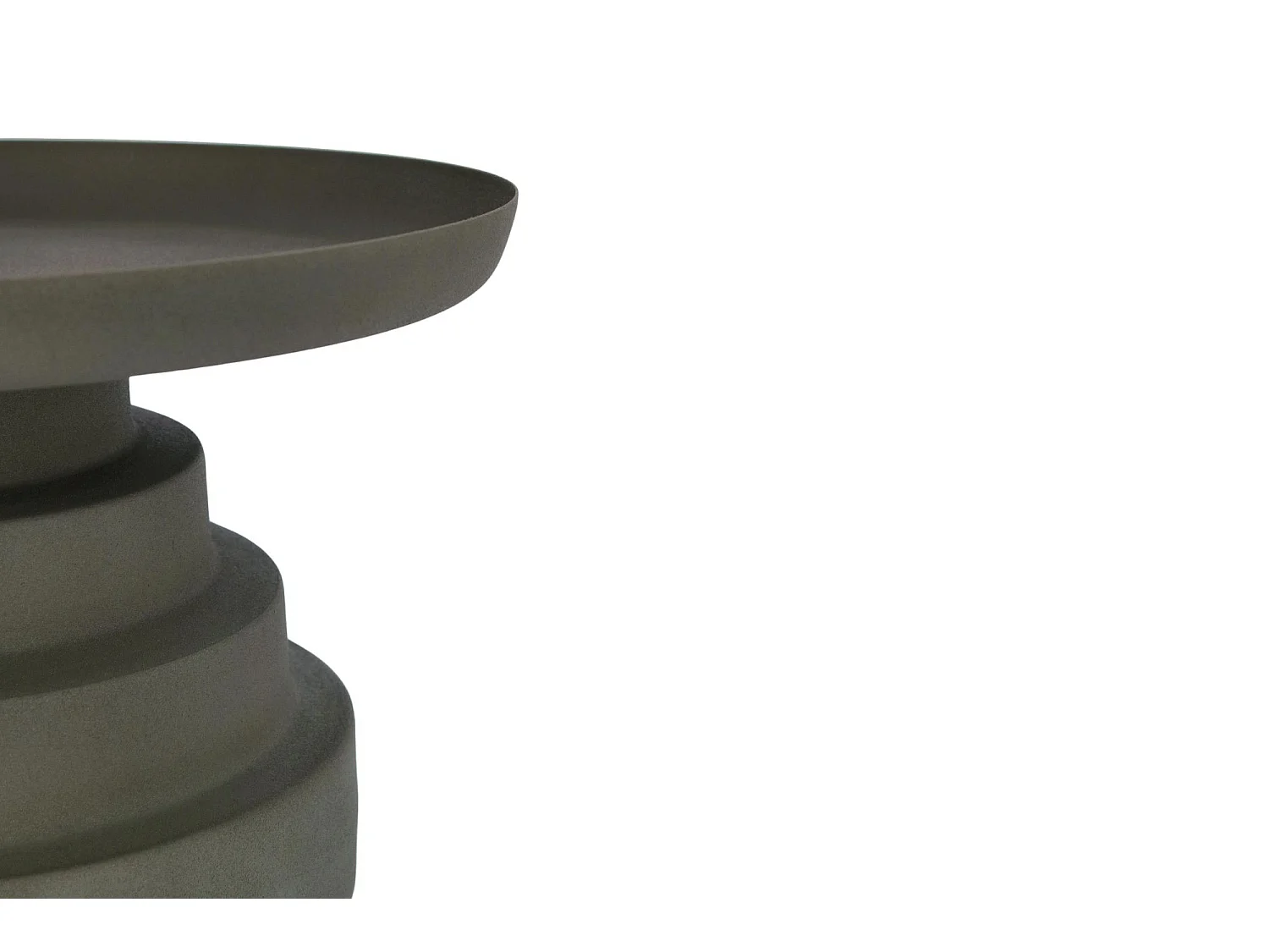 Table basse ronde design en métal coloré D40 - MARLO