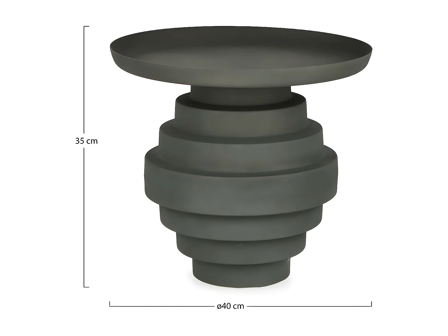 Table basse ronde design en métal coloré D40 - MARLO