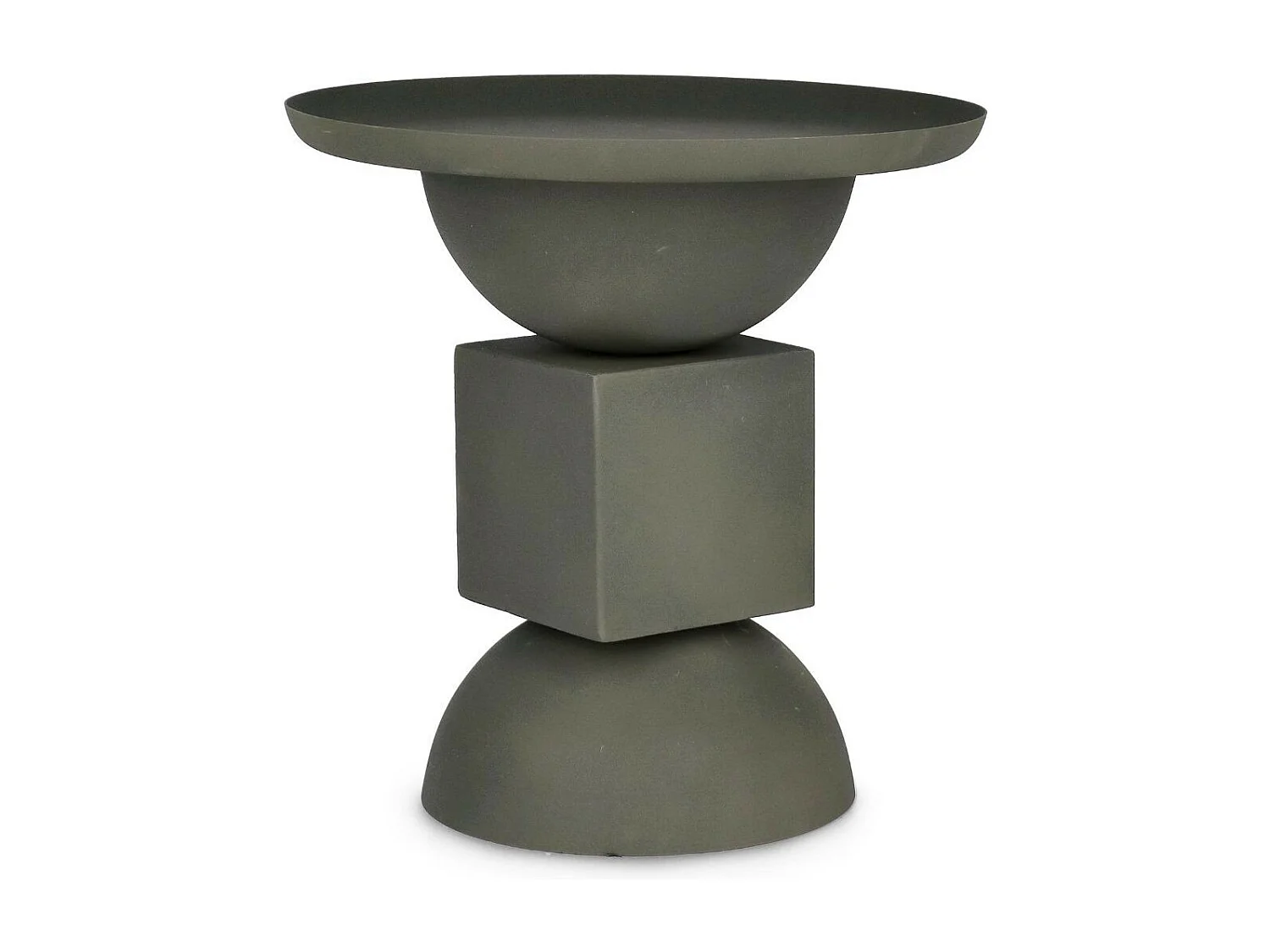 Table basse ronde design en métal coloré D41 - POLA