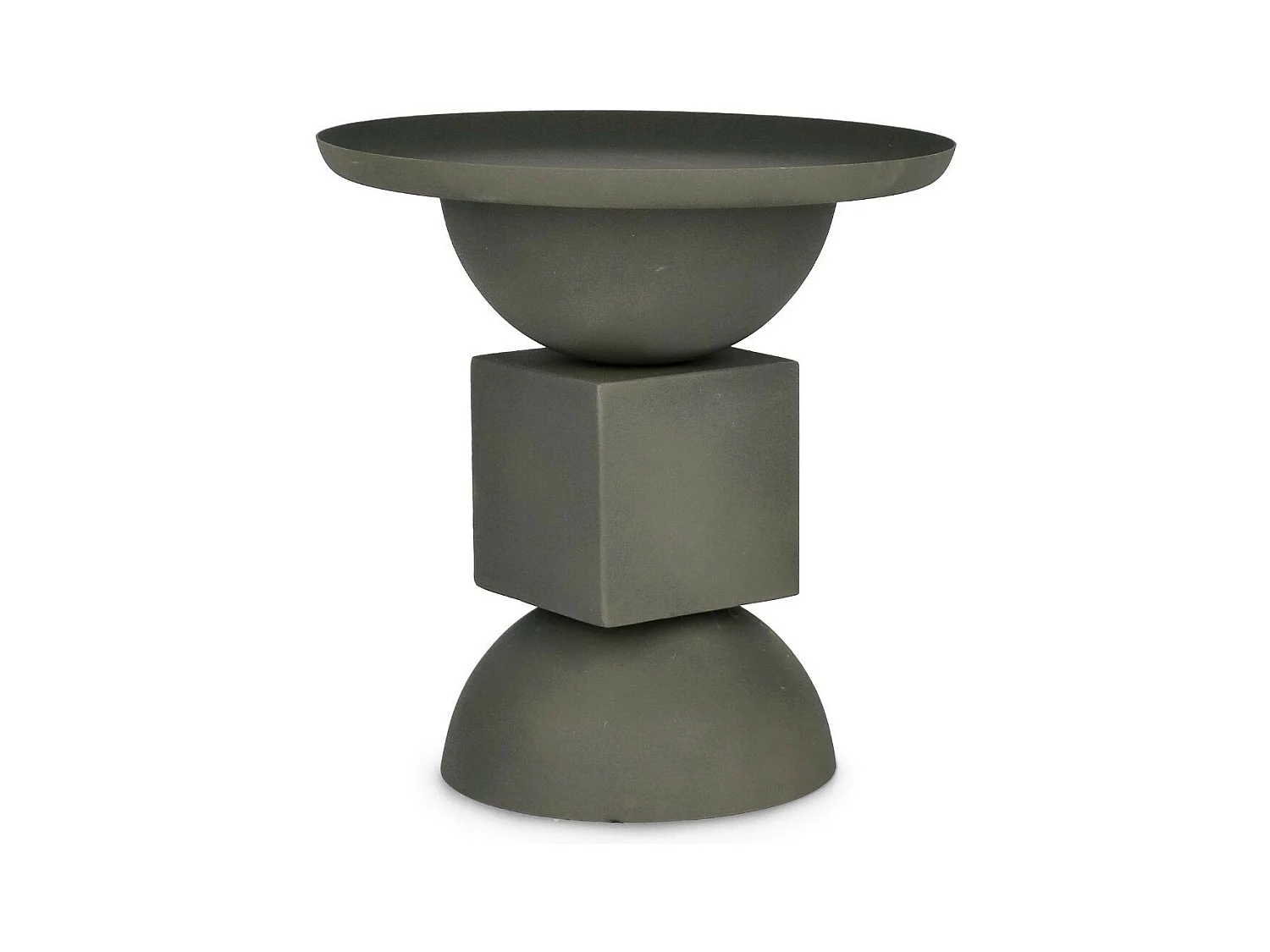 Table basse ronde design en métal coloré D41 - POLA