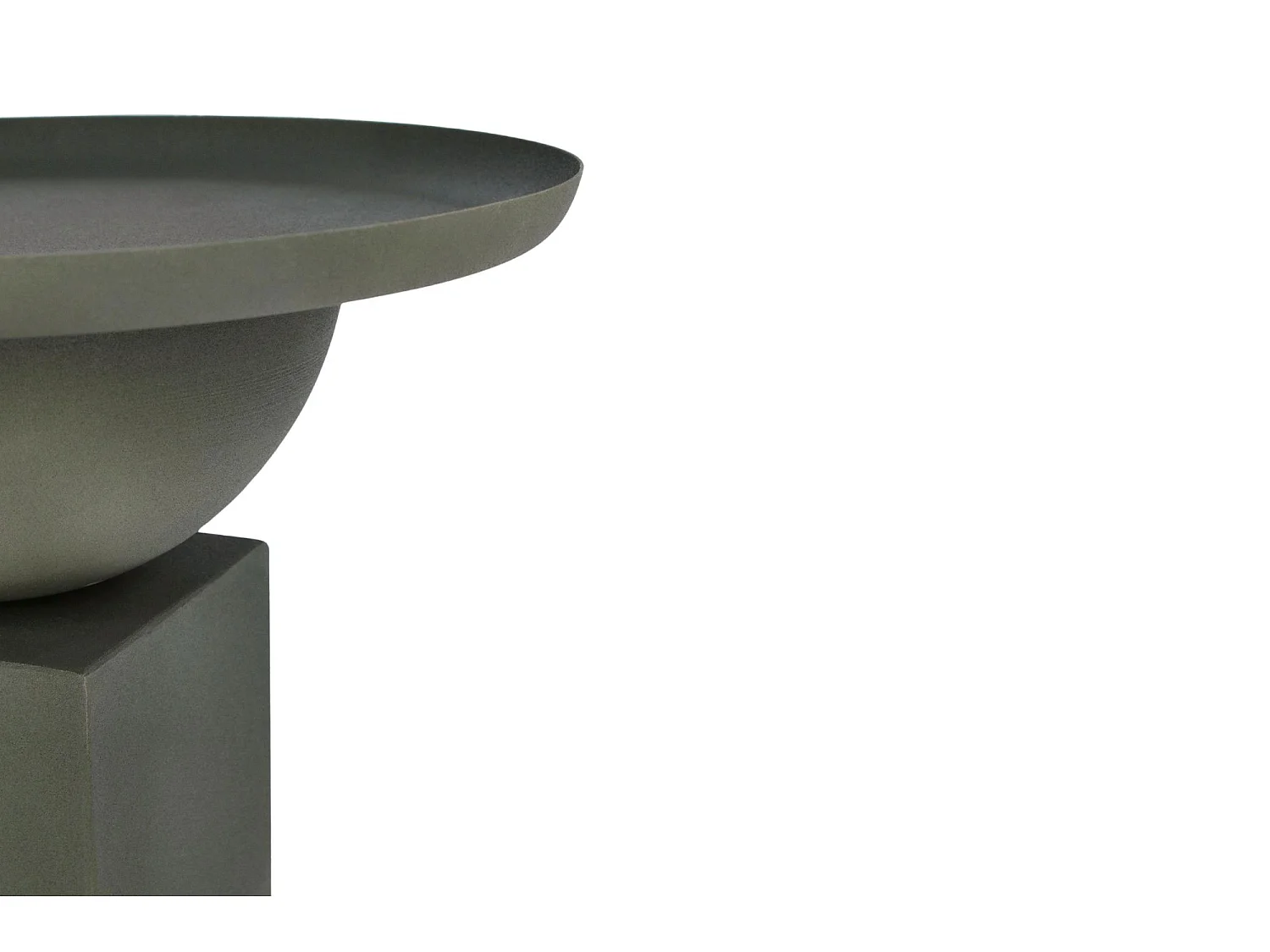 Table basse ronde design en métal coloré D41 - POLA