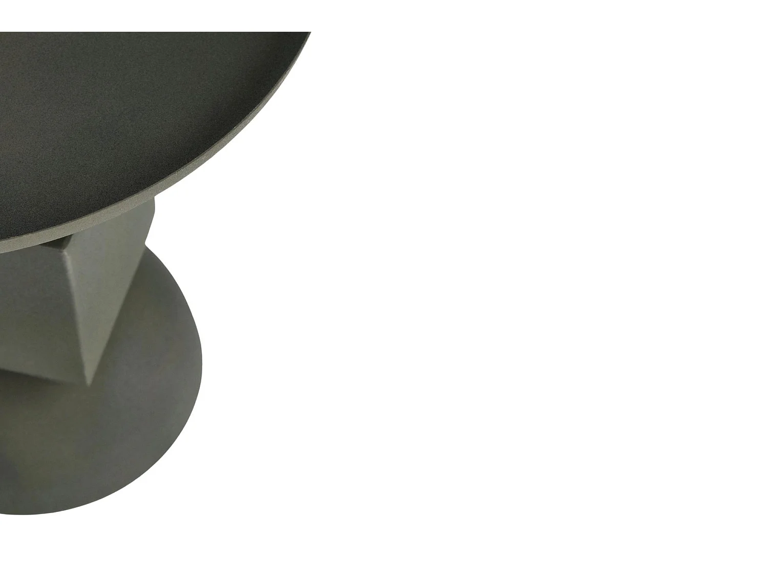 Table basse ronde design en métal coloré D41 - POLA