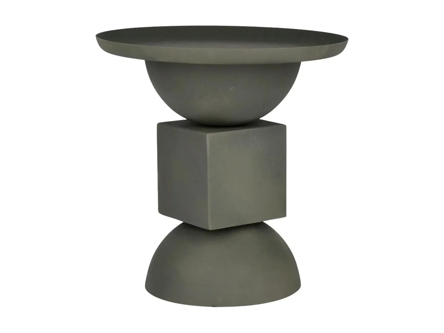 Table basse ronde design en métal coloré D41 - POLA