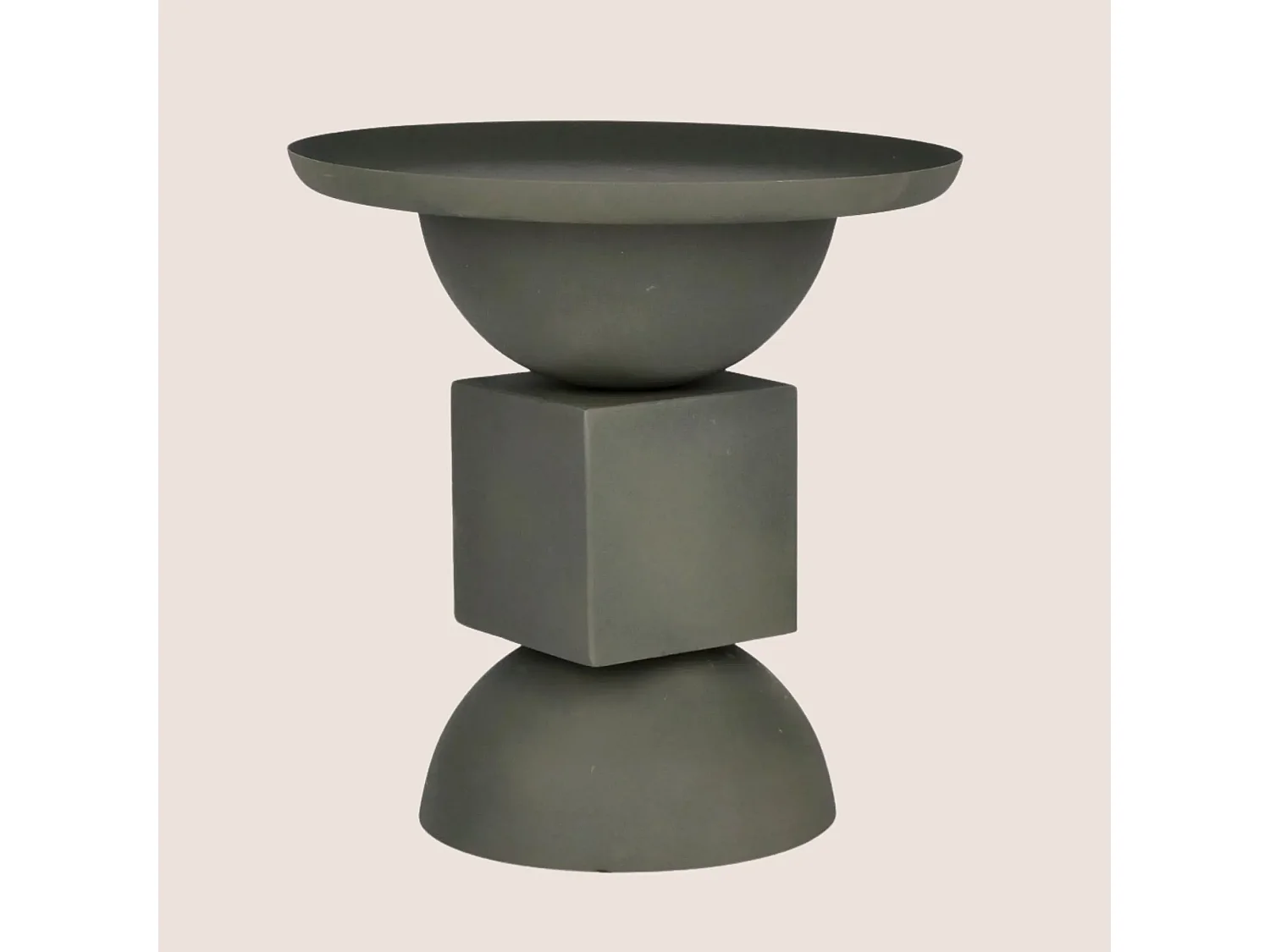 Table basse ronde design en métal coloré D41 - POLA