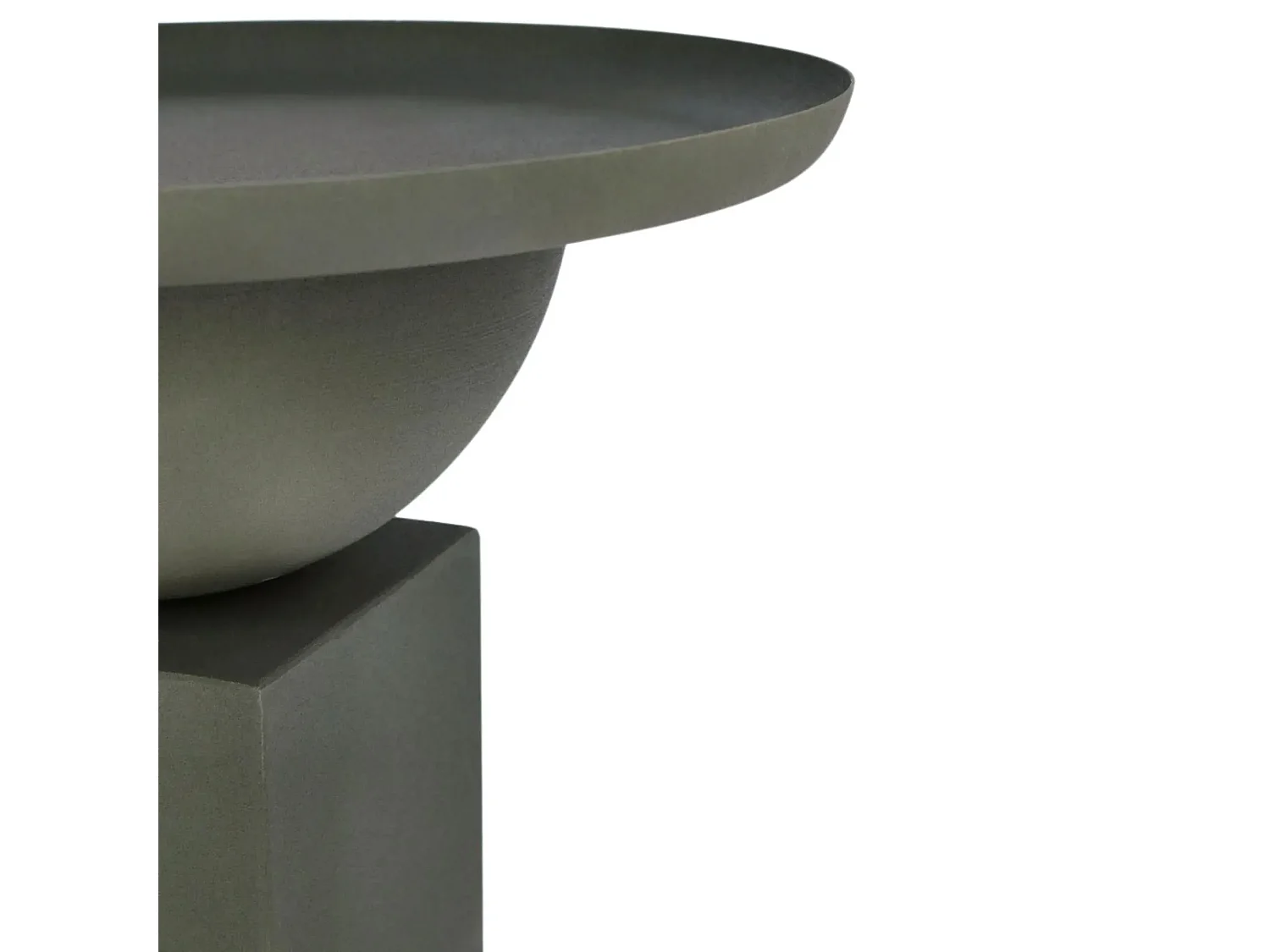 Table basse ronde design en métal coloré D41 - POLA