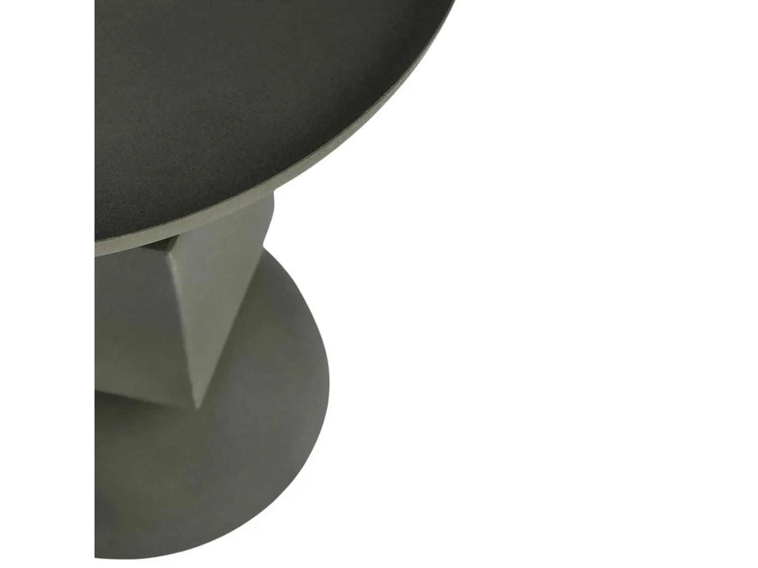 Table basse ronde design en métal coloré D41 - POLA