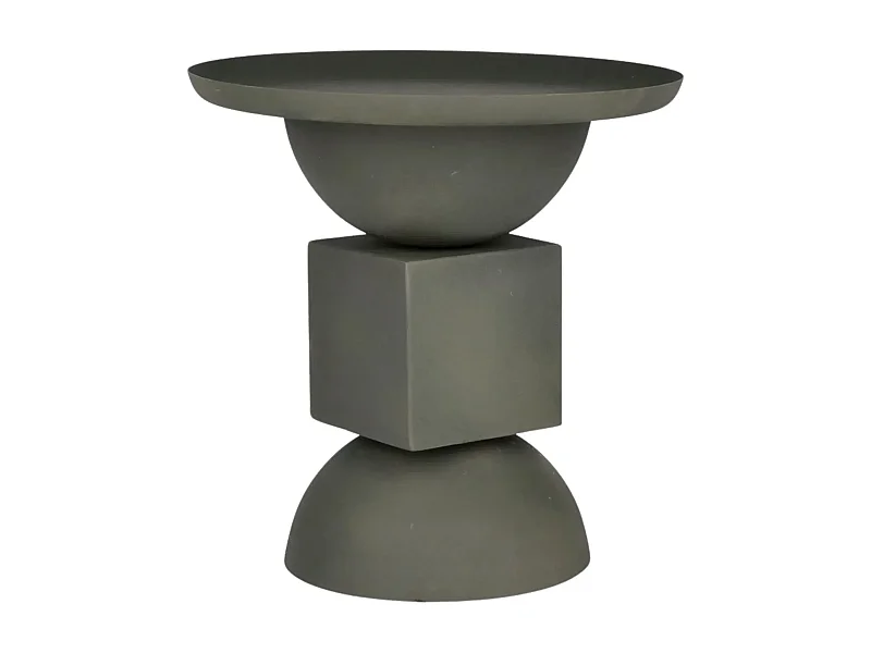 Table basse ronde design en métal coloré D41 - POLA