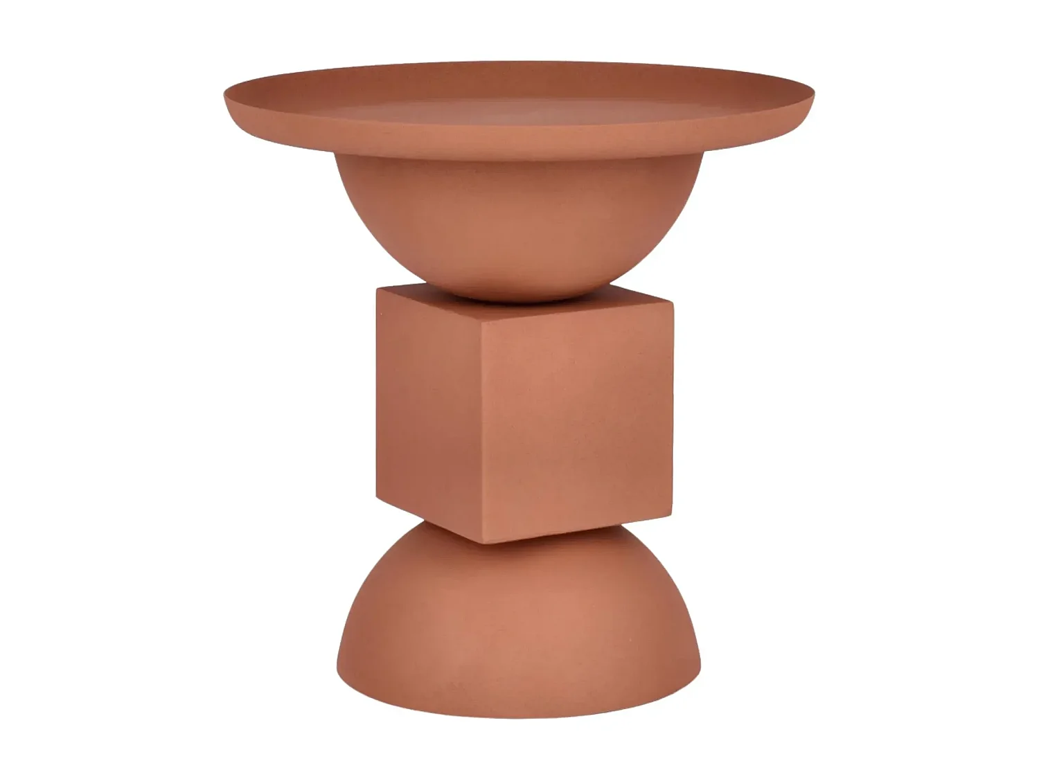 Table basse ronde design en métal coloré D41 - POLA