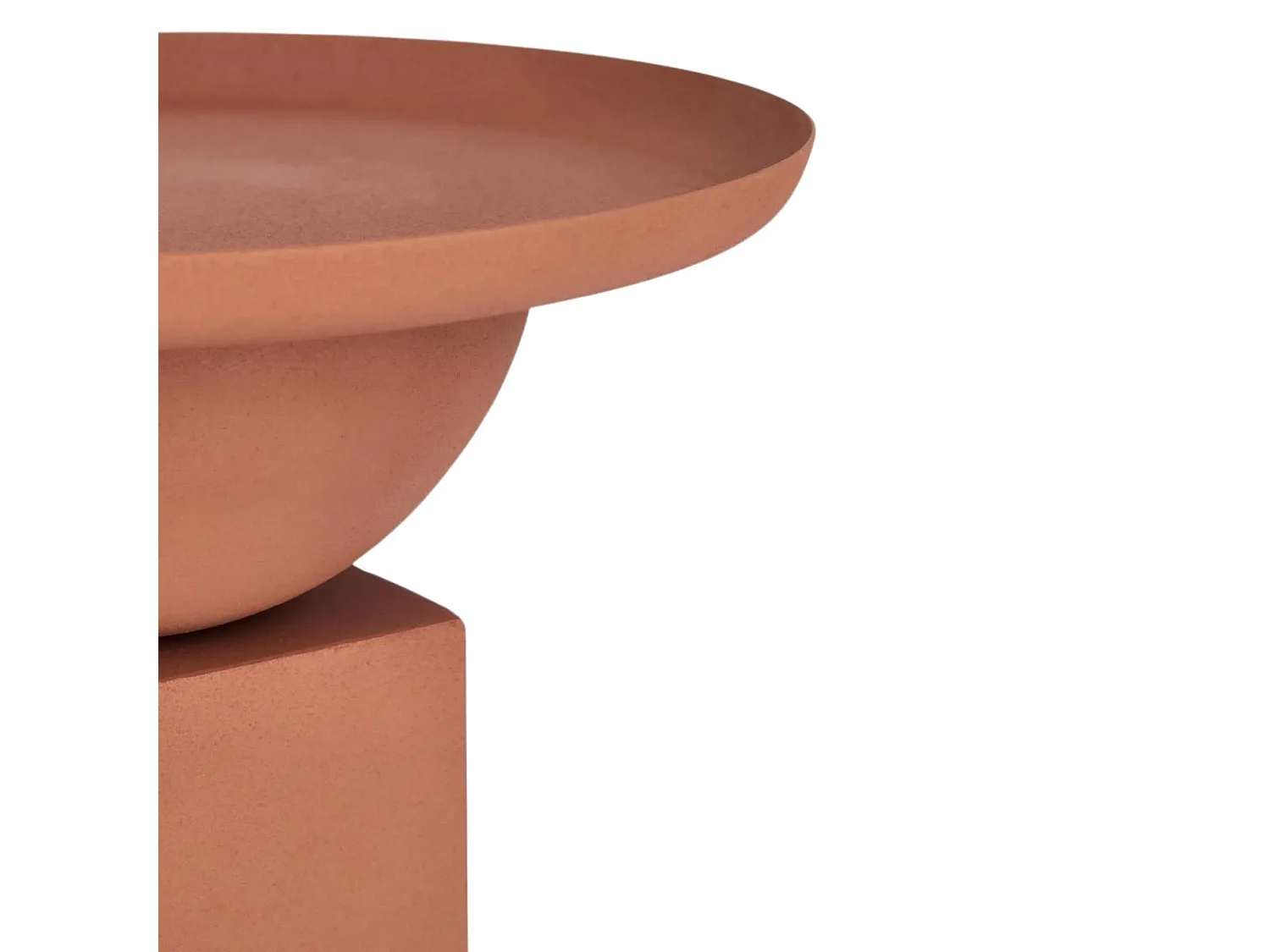 Table basse ronde design en métal coloré D41 - POLA