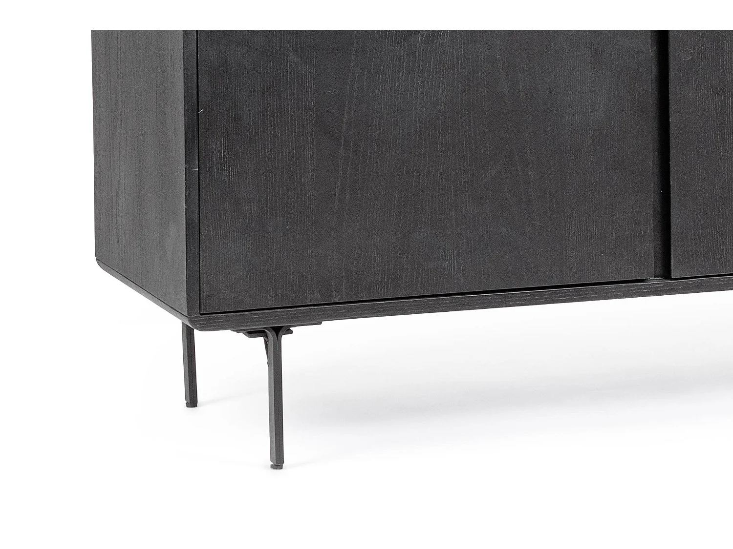 Buffet bas en bois et en métal 2 portes et 3 tiroirs L160 - WOLF