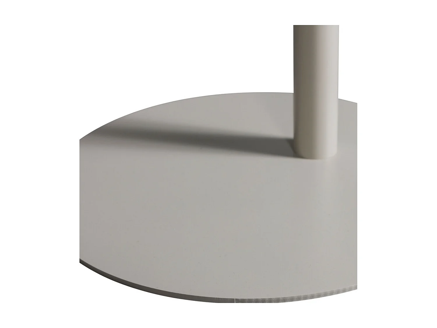 Lia - Bout de canapé en métal H38cm - Grège