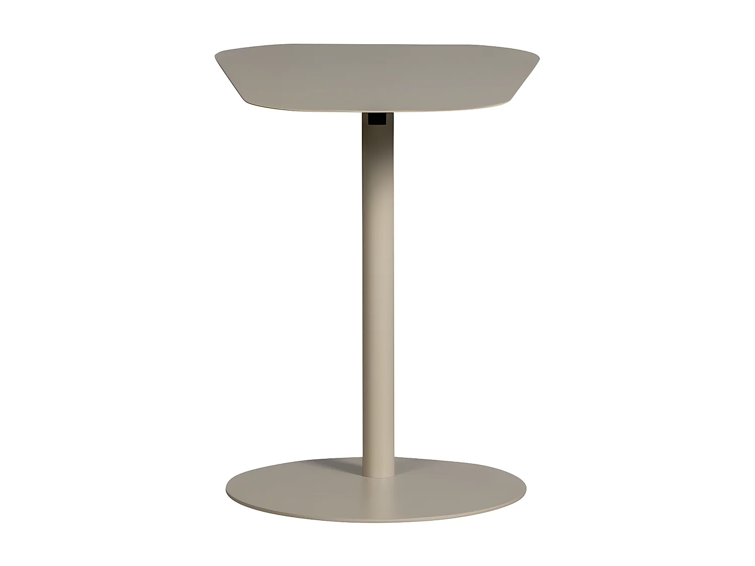 Lia - Bout de canapé en métal H38cm - Grège