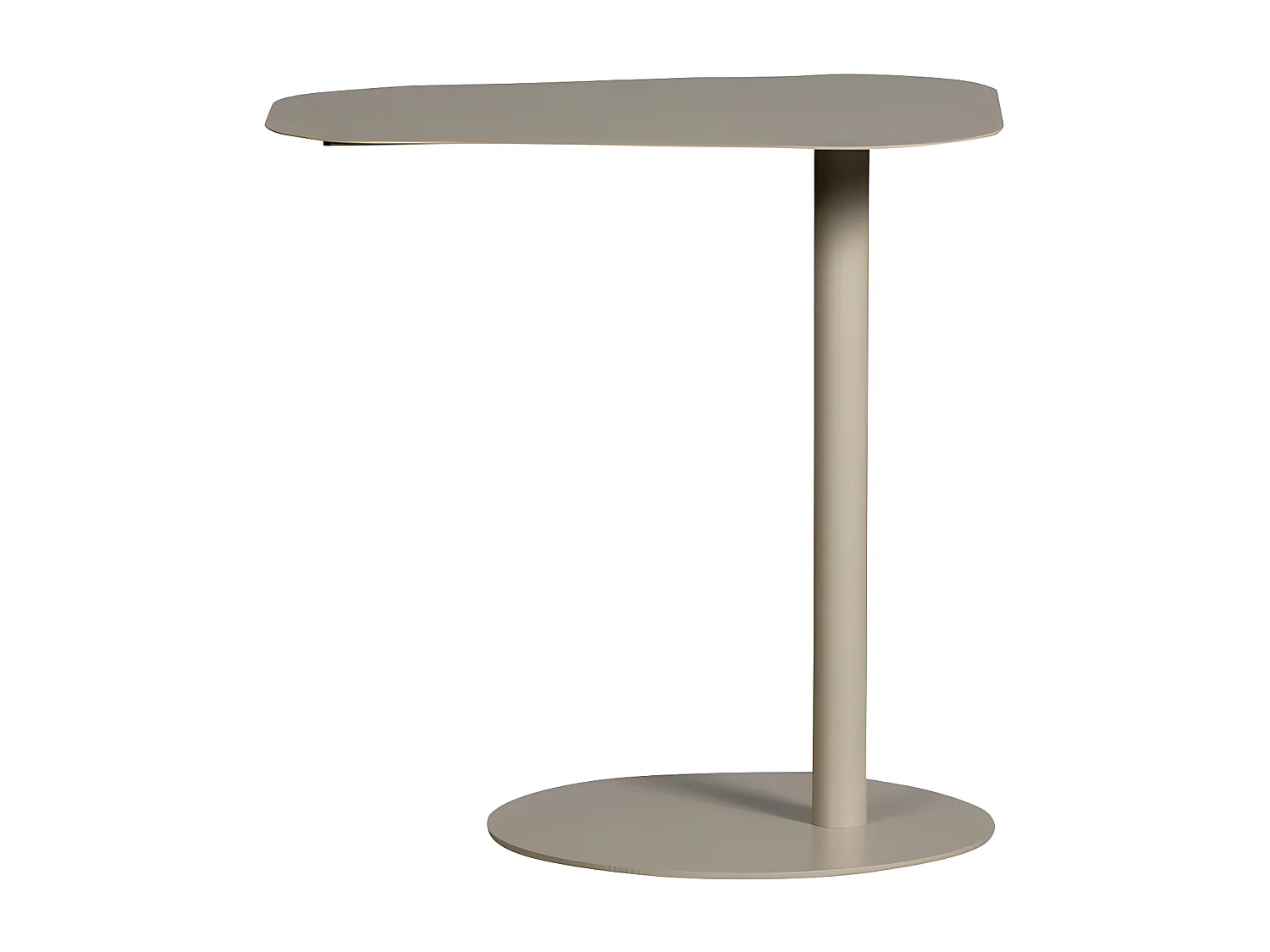 Lia - Bout de canapé en métal H38cm - Grège