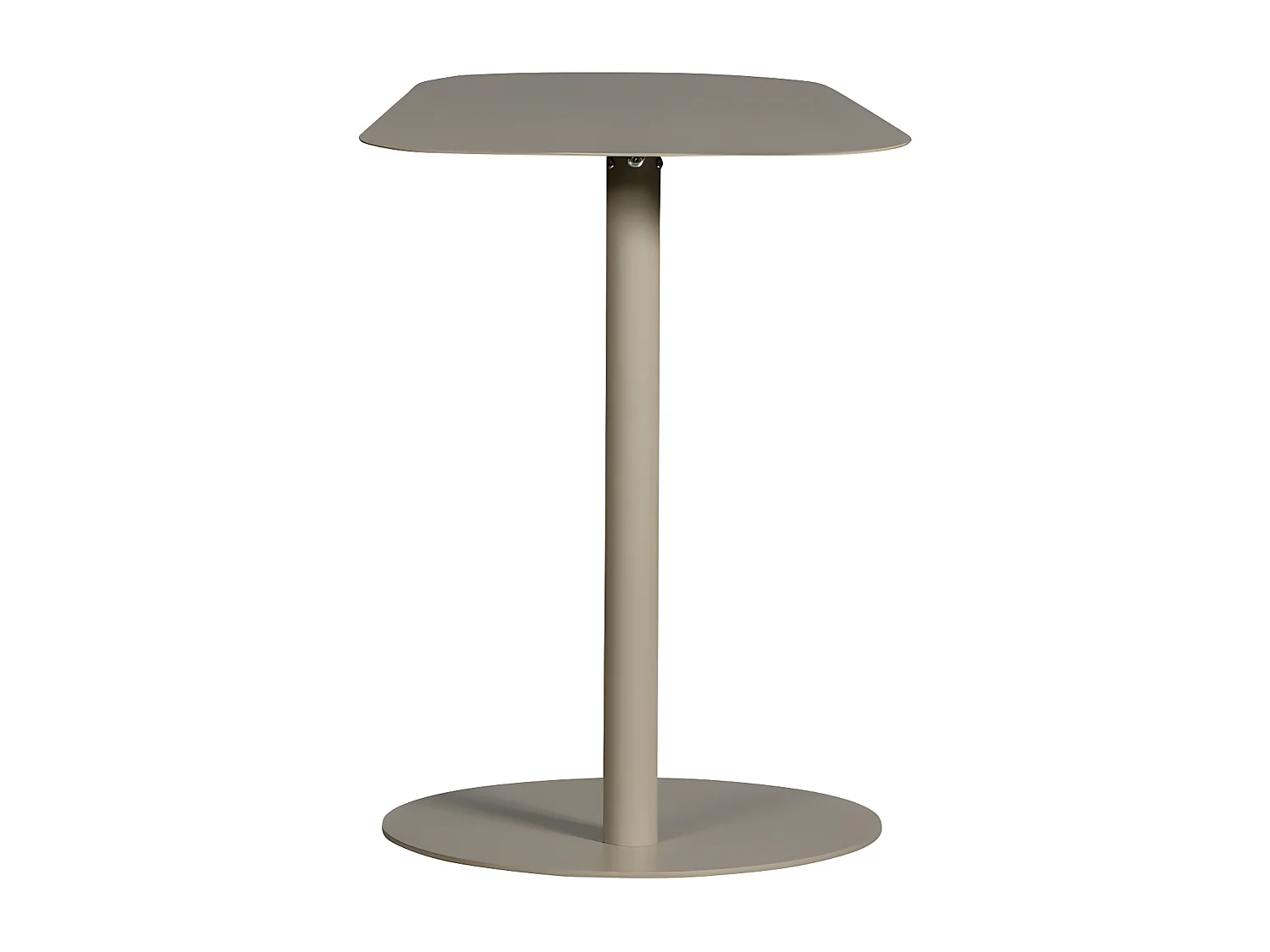 Lia - Bout de canapé en métal H38cm - Grège