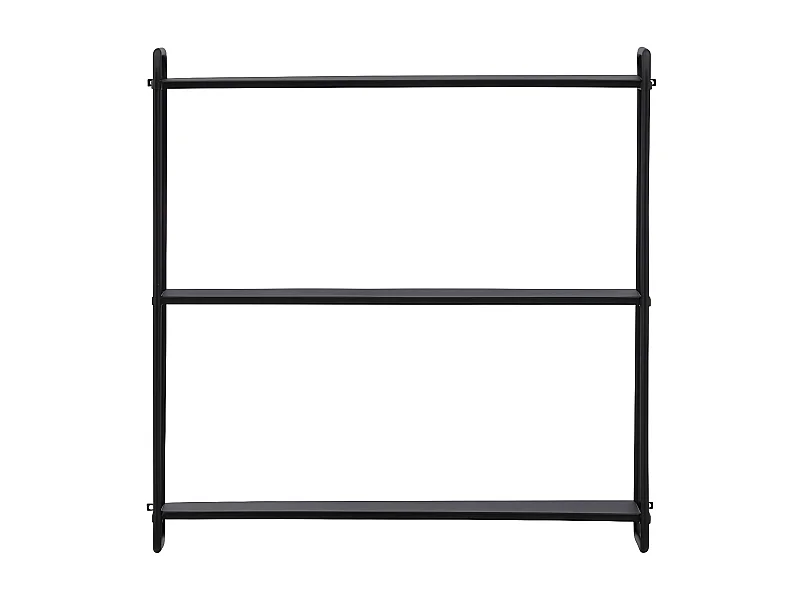 LyonH wandkast wandhangend 3 planken zwart.