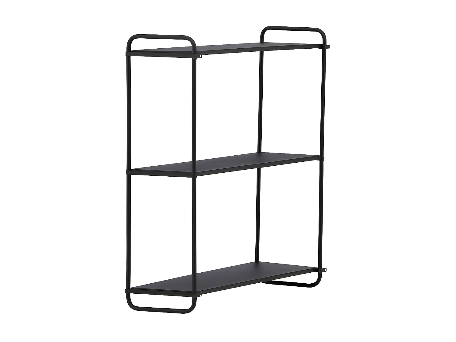 LyonH wandkast wandhangend 3 planken zwart.