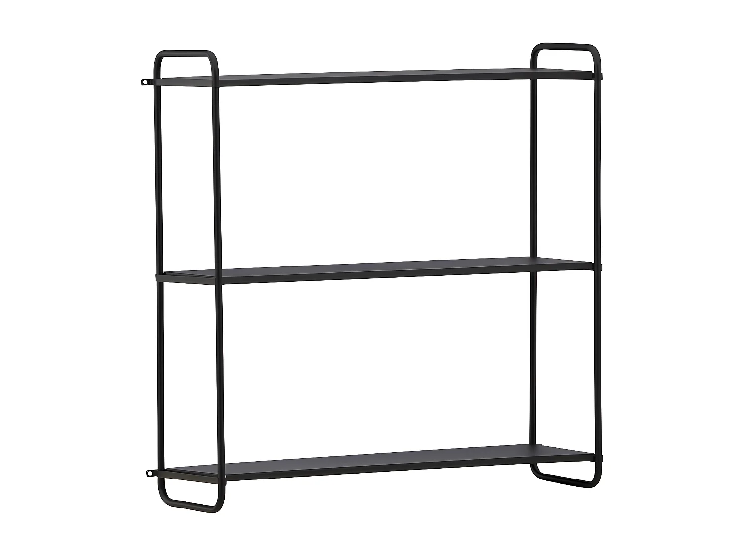 Étagère Murale en Métal "Lyon" 62cm Noir