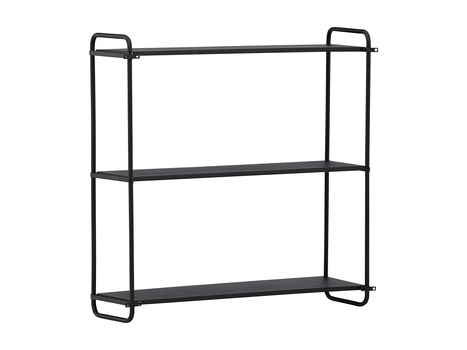 LyonH wandkast wandhangend 3 planken zwart.