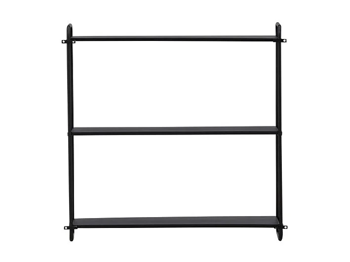 LyonH wandkast wandhangend 3 planken zwart.