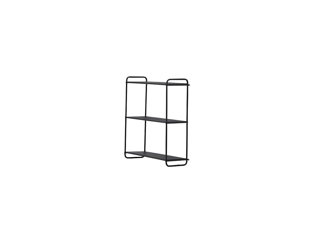 Étagère Murale en Métal "Lyon" 62cm Noir