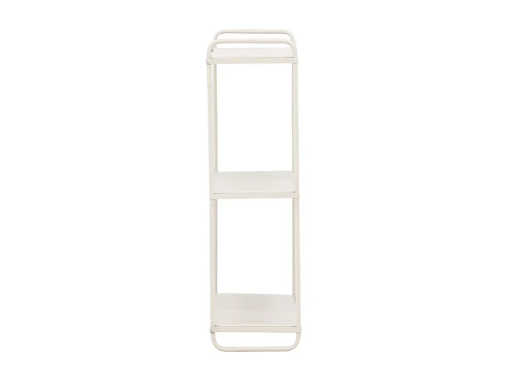 Libreria LyonH a parete 3 ripiani beige.