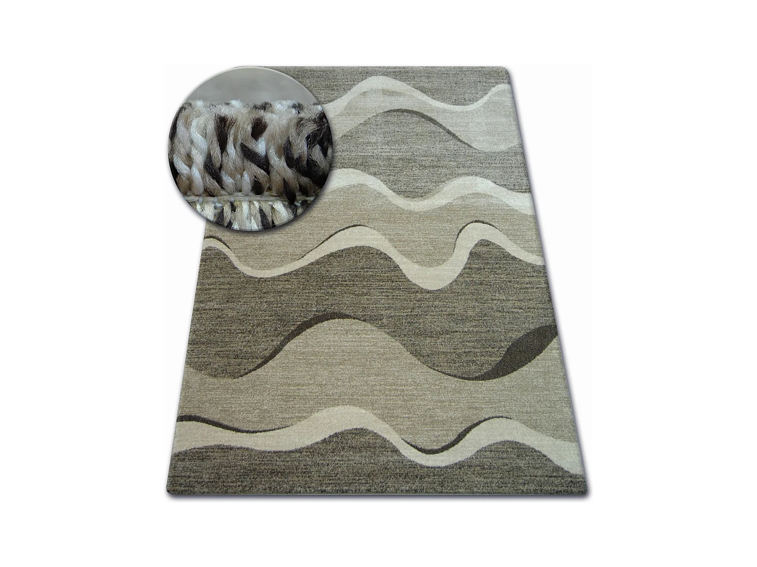 Tapijt SHADOW 8649 bruin / licht beige  80x150 cm