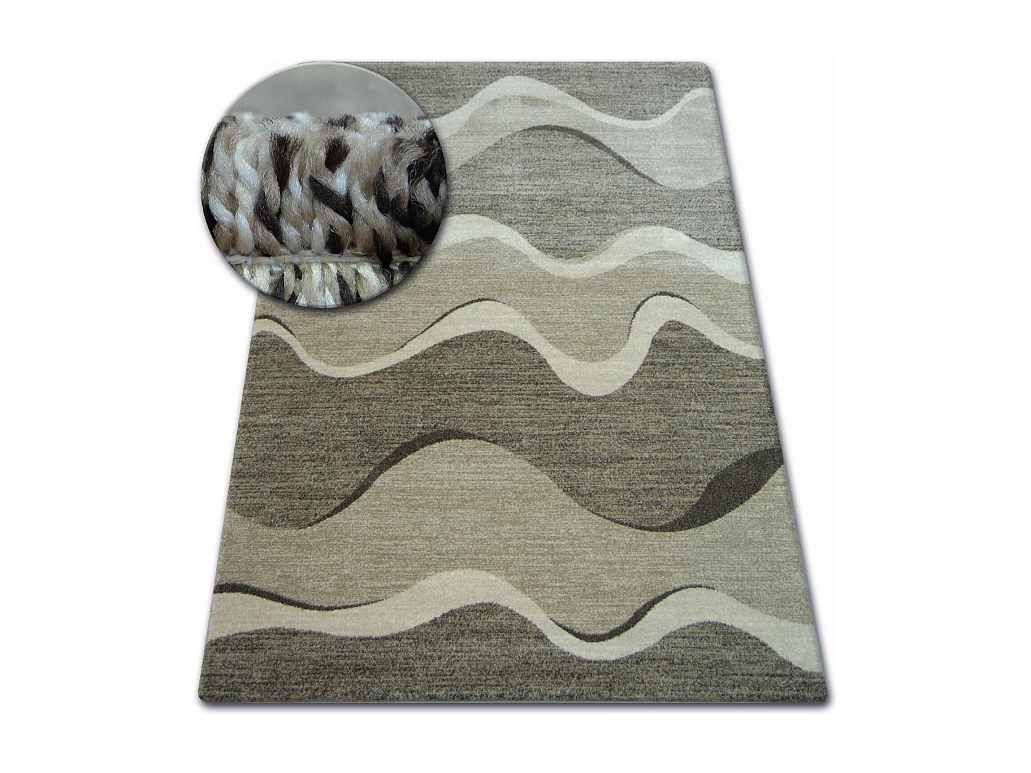 Tapijt SHADOW 8649 bruin / licht beige  80x150 cm