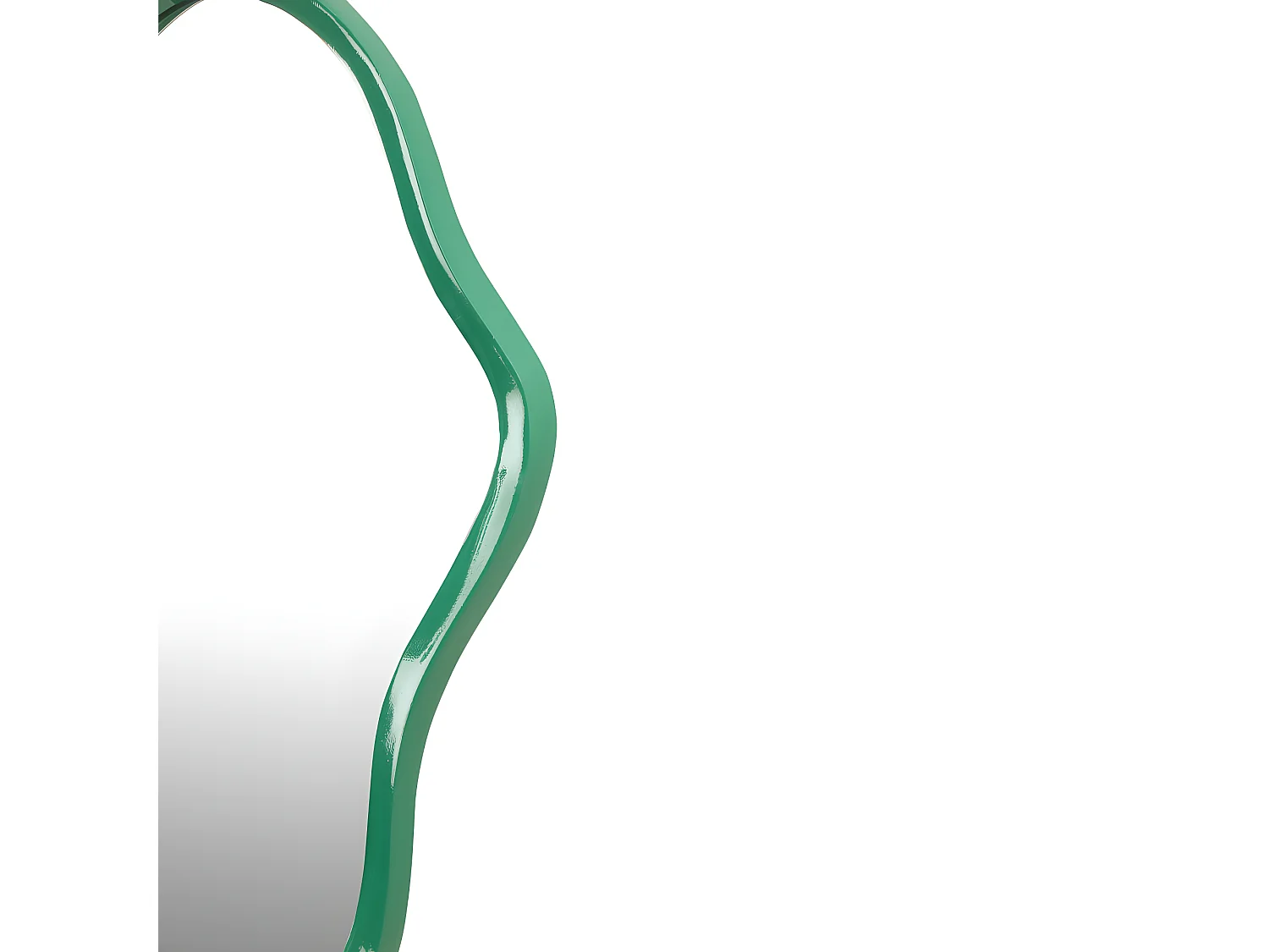 Parma - Miroir de forme organique 33x63cm - Vert