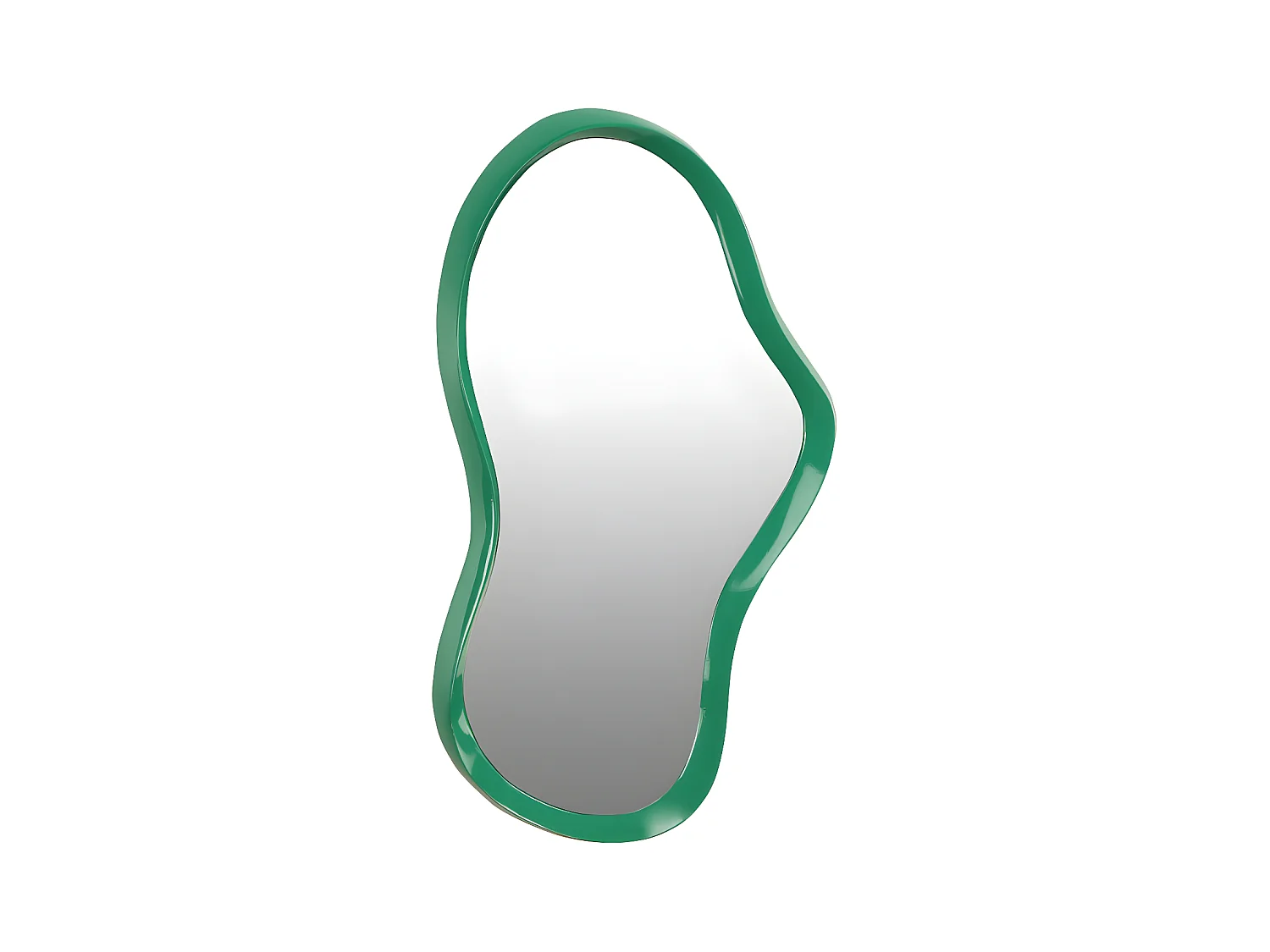 Parma - Miroir de forme organique 33x63cm - Vert