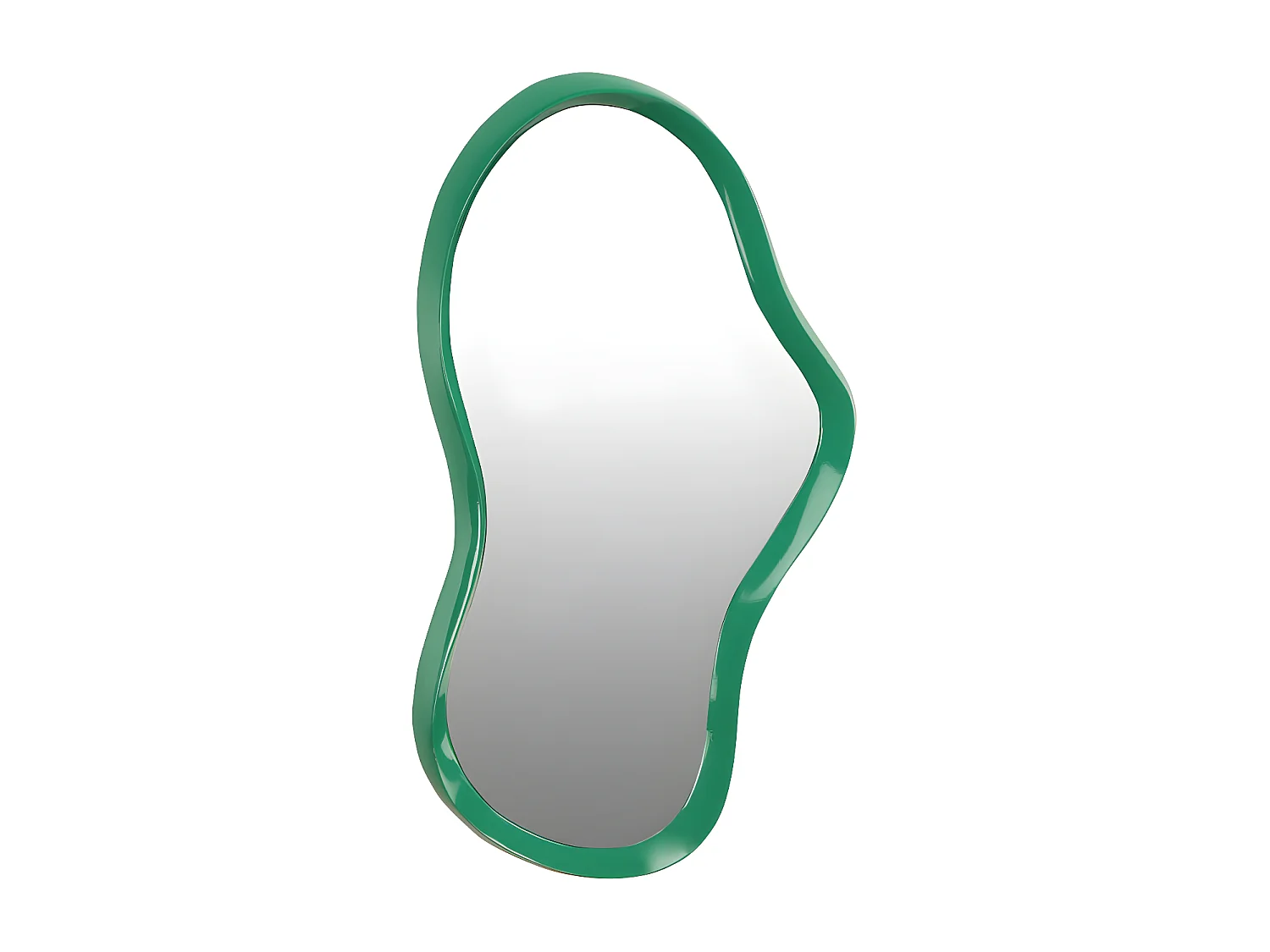 Parma - Miroir de forme organique 33x63cm - Vert