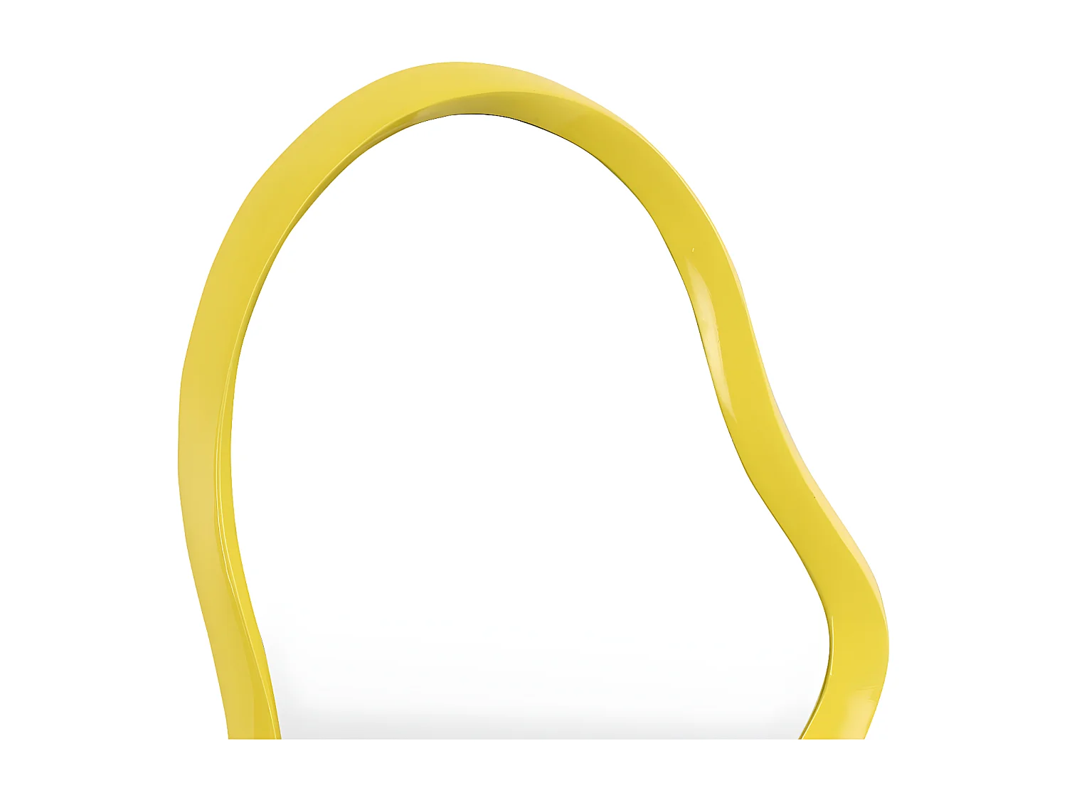 Parma - Miroir de forme organique 33x63cm - Jaune