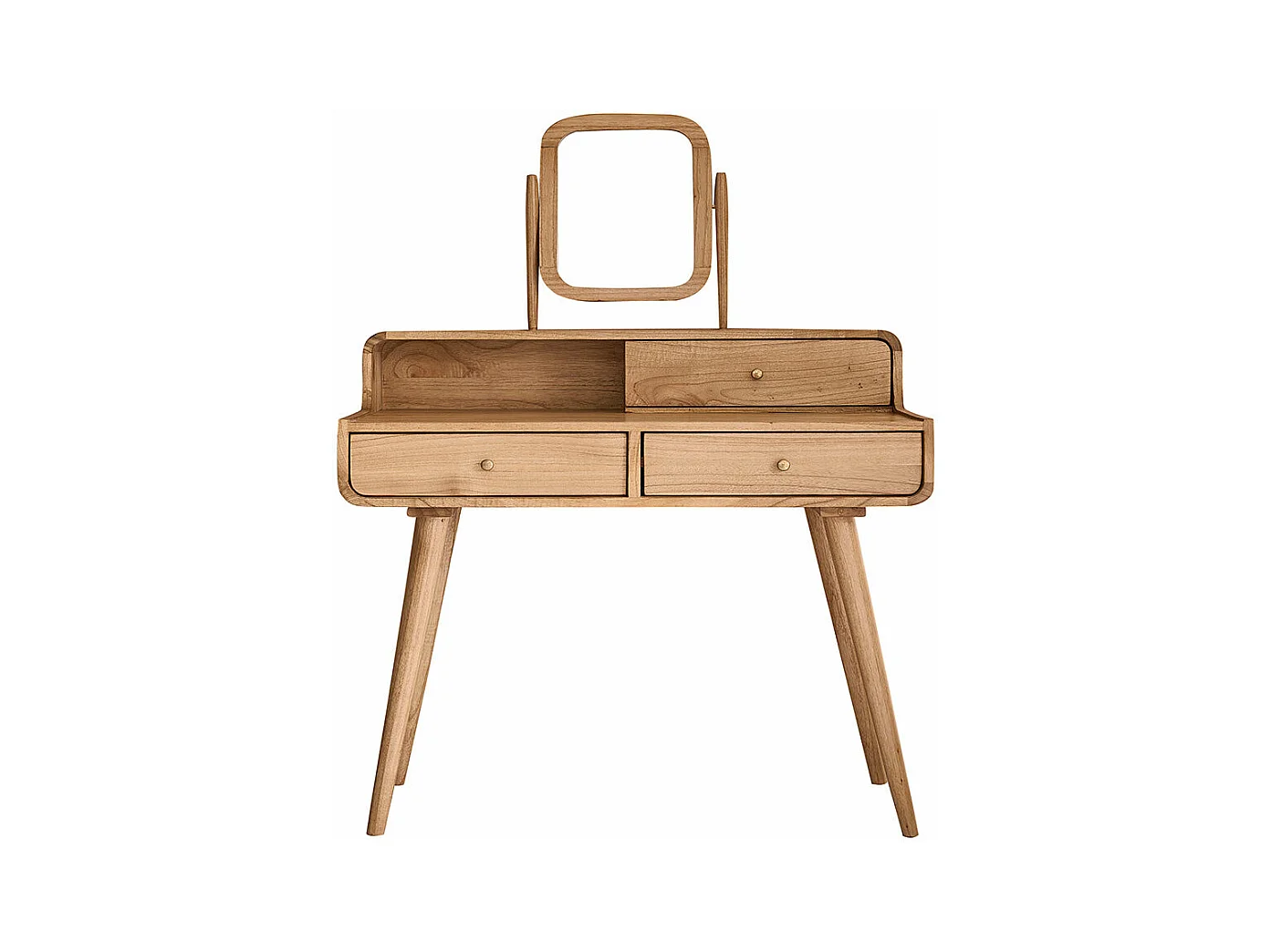 Coiffeuse en mindi massif 90 cm