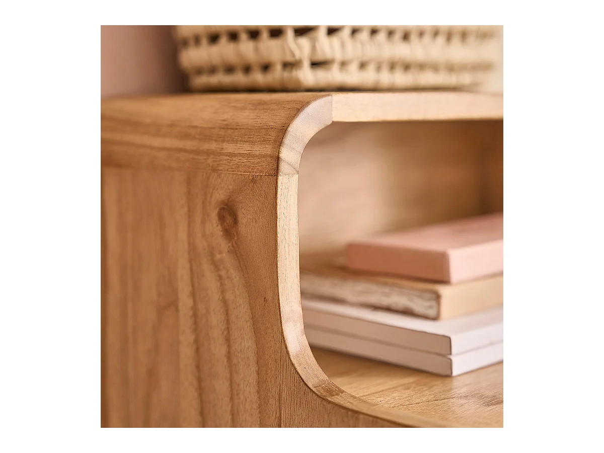 Coiffeuse en mindi massif 90 cm