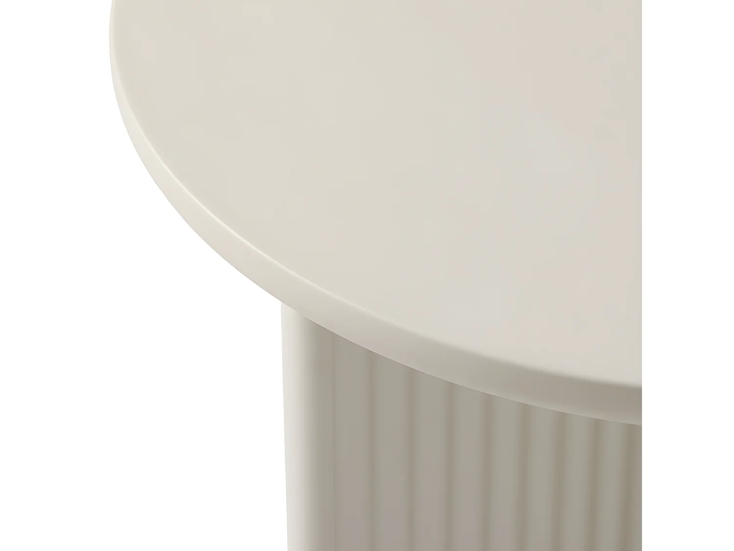 Jura - Table d'appoint ronde en bois ø50cm - Grège