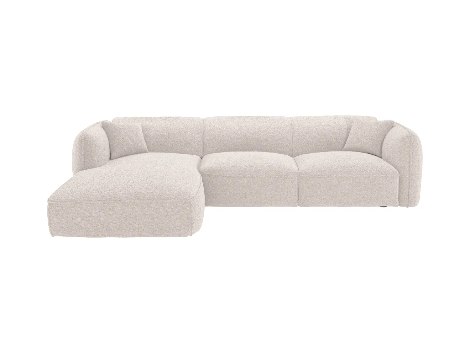 Divano in Tessuto Beige  - Angolo a sinistra - CAMILIO della Maison Céphy