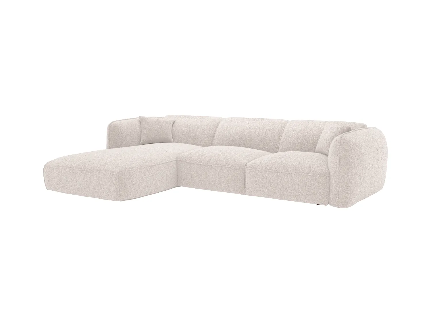 Divano in Tessuto Beige  - Angolo a sinistra - CAMILIO della Maison Céphy