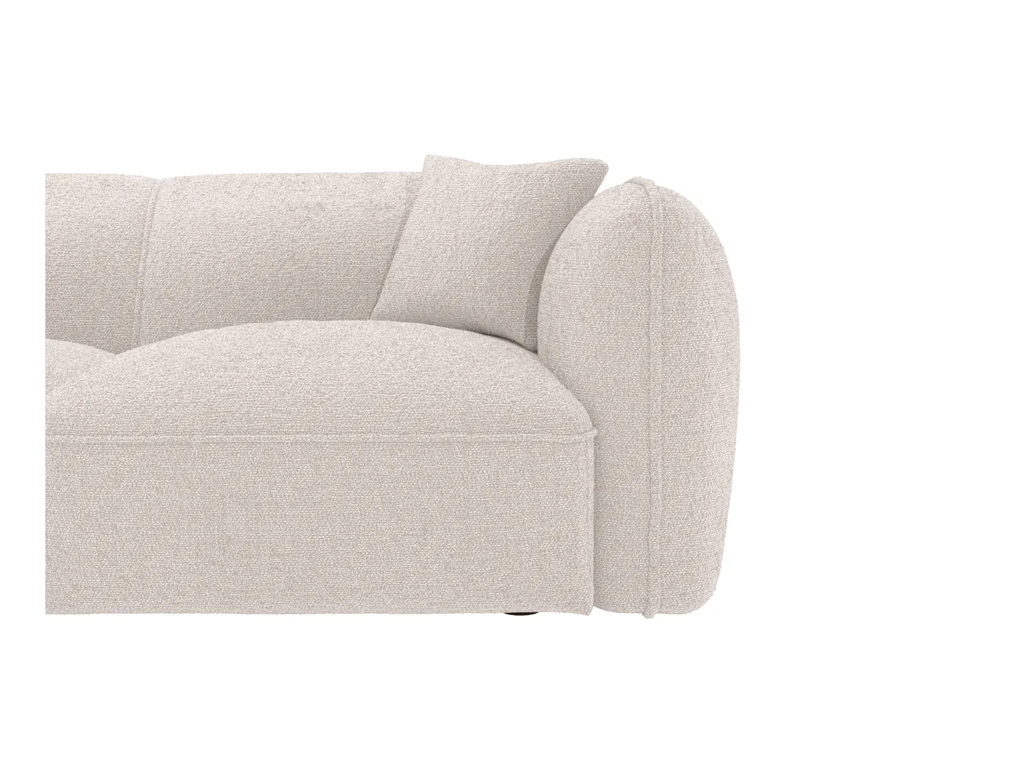 Divano in Tessuto Beige  - Angolo a sinistra - CAMILIO della Maison Céphy