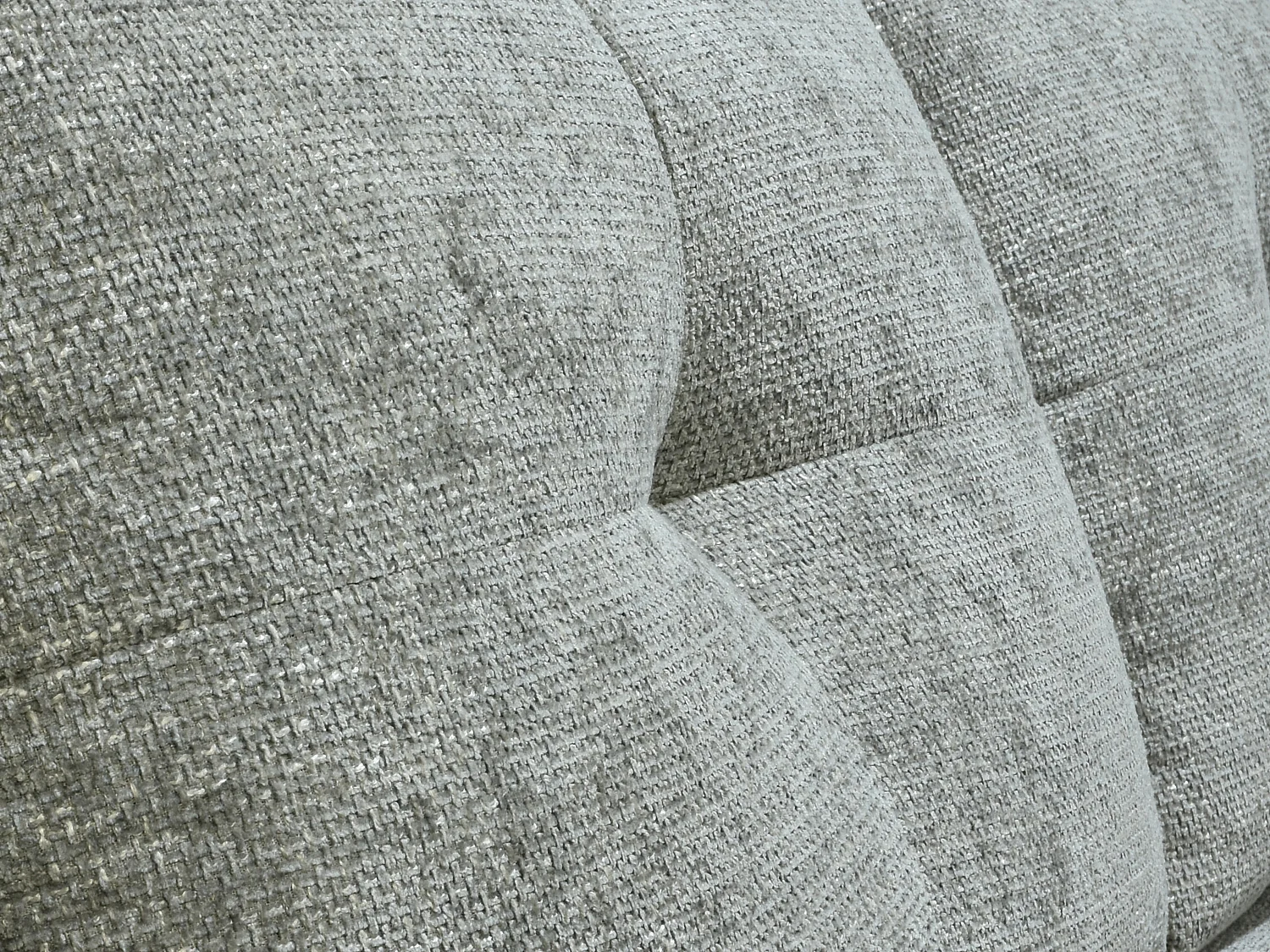 Canapé 3 places en tissu texturé gris avec dossier avance-recule KELOPA