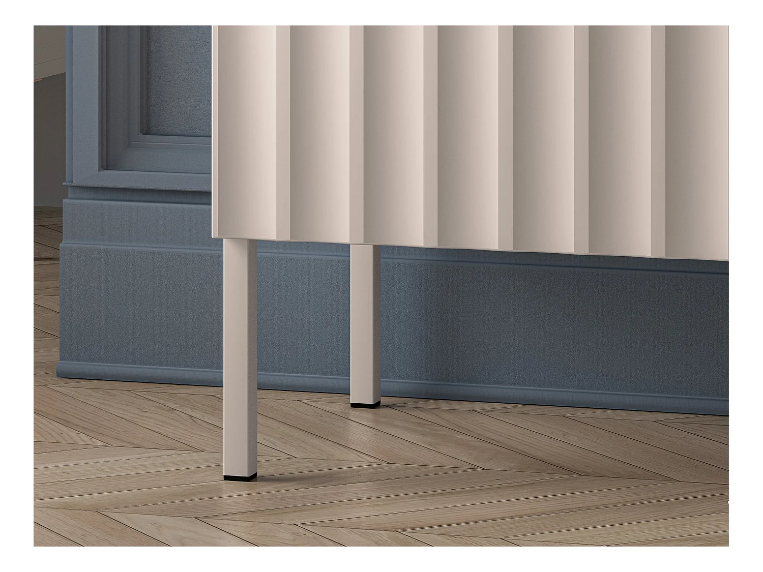 Nachttisch mit Schublade - hellbeige - 100 cm - DERRIVA