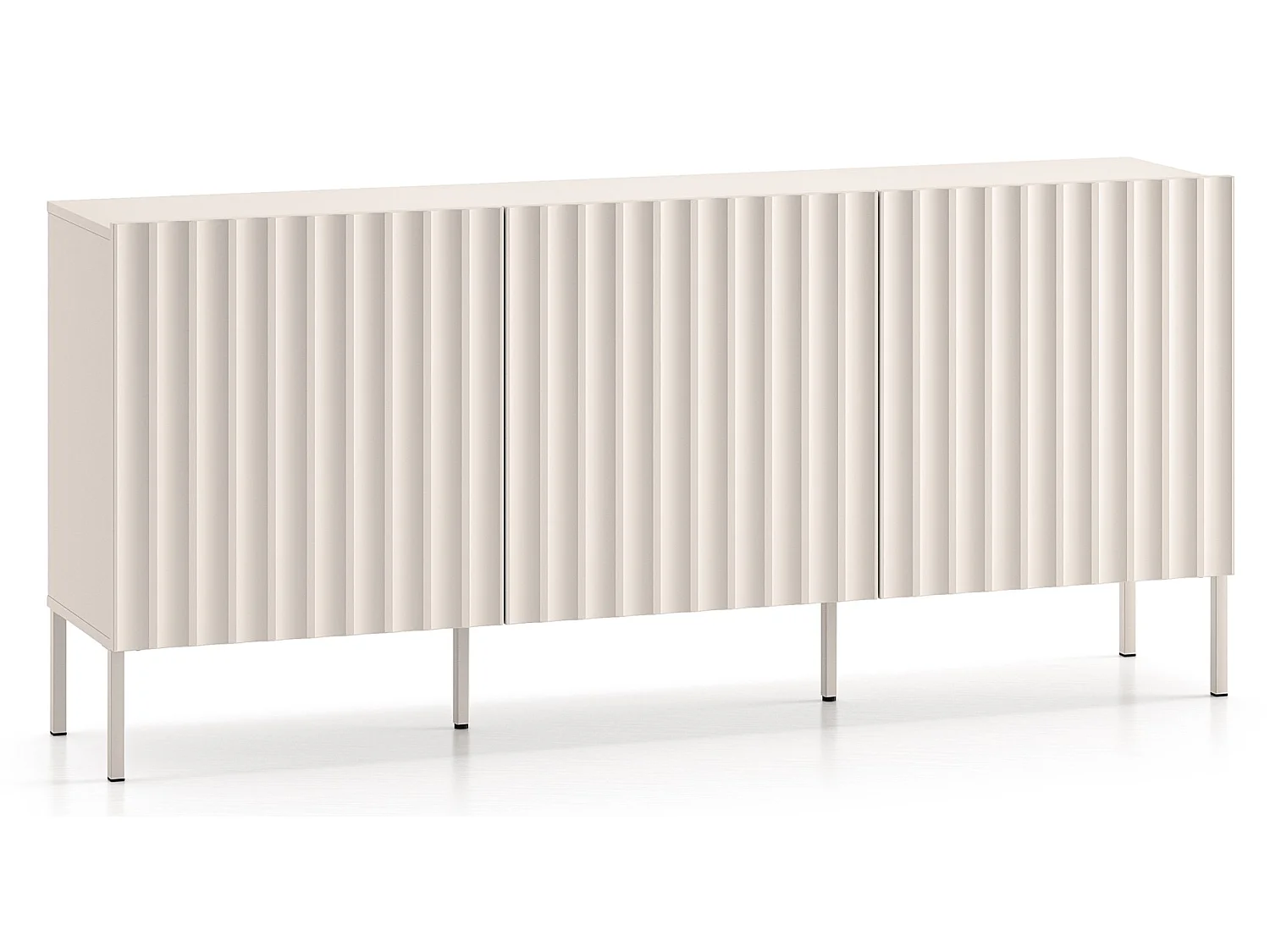 Sideboard 3-türig - hellbeige - 170 cm - DERRIVA