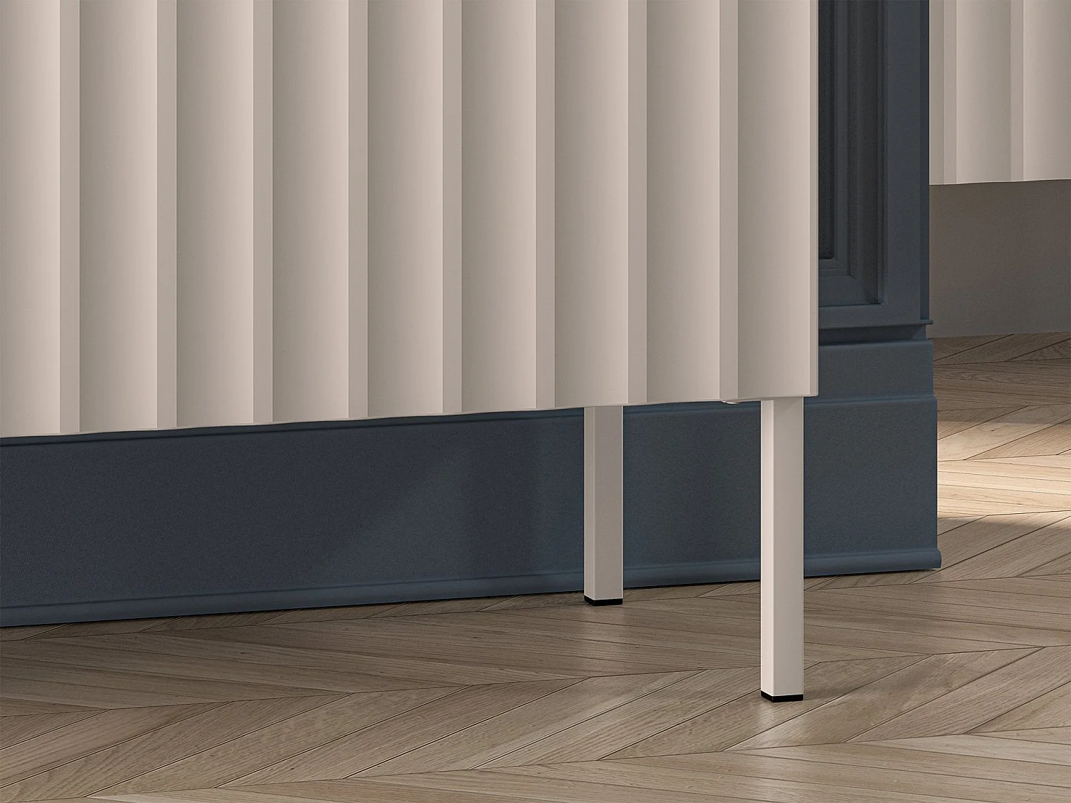 Sideboard 3-türig - hellbeige - 170 cm - DERRIVA