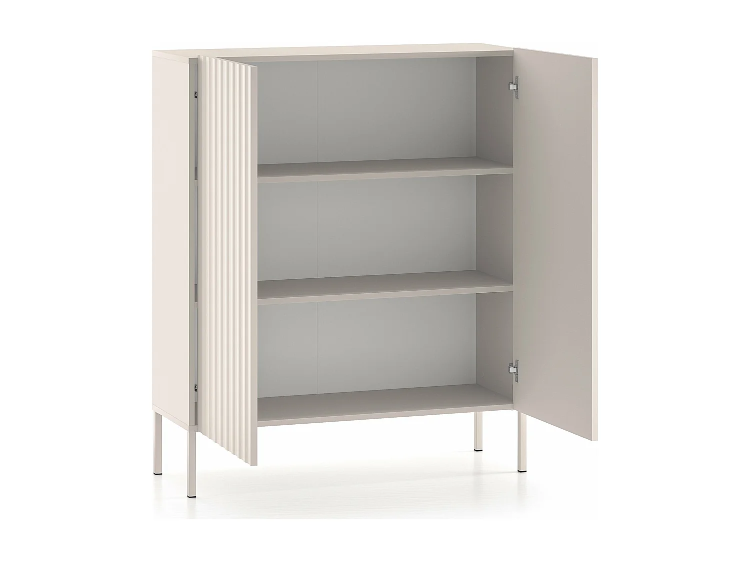 Highboard 2-türig - hellbeige - 100 cm - DERRIVA