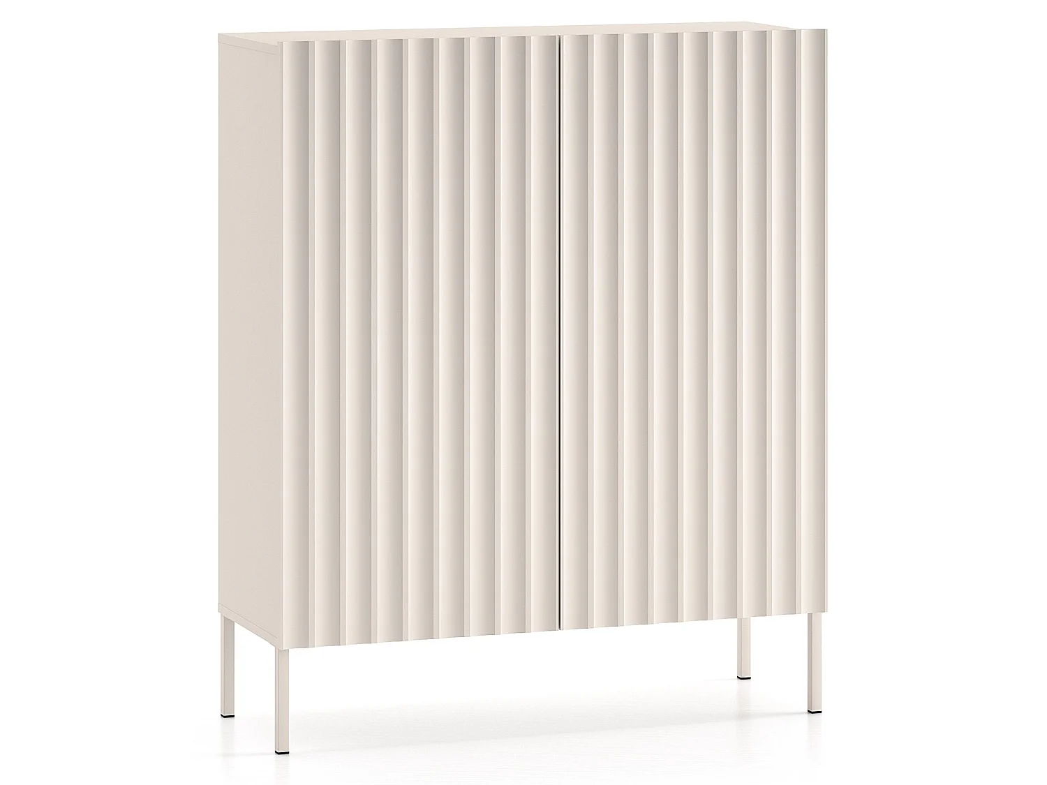 Highboard 2-türig - hellbeige - 100 cm - DERRIVA