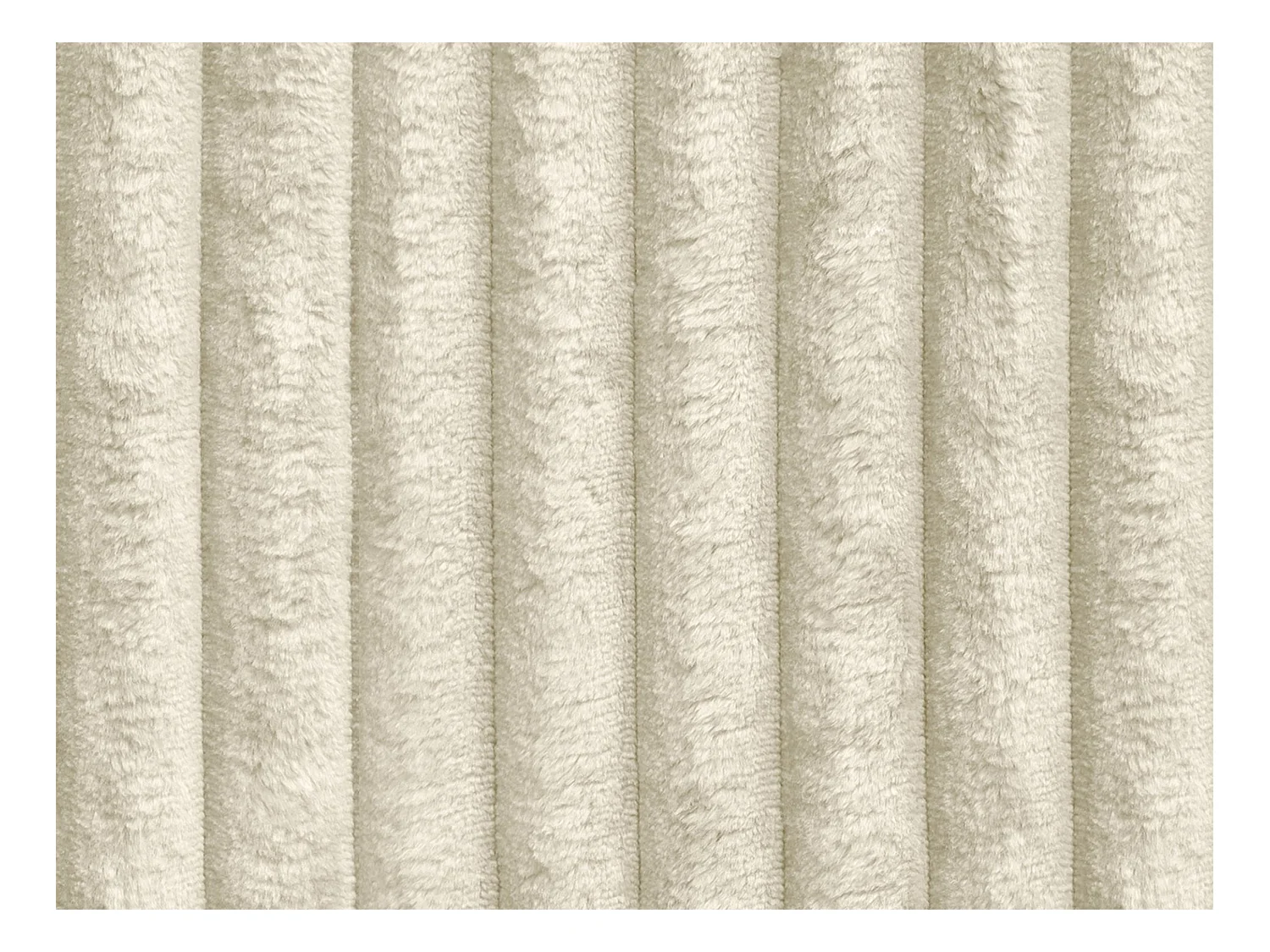 Sofa 3-Sitzer - tiefe Komfortsitzfläche - grob gerippter Cord - Beige - CALAZO von Pascal Morabito