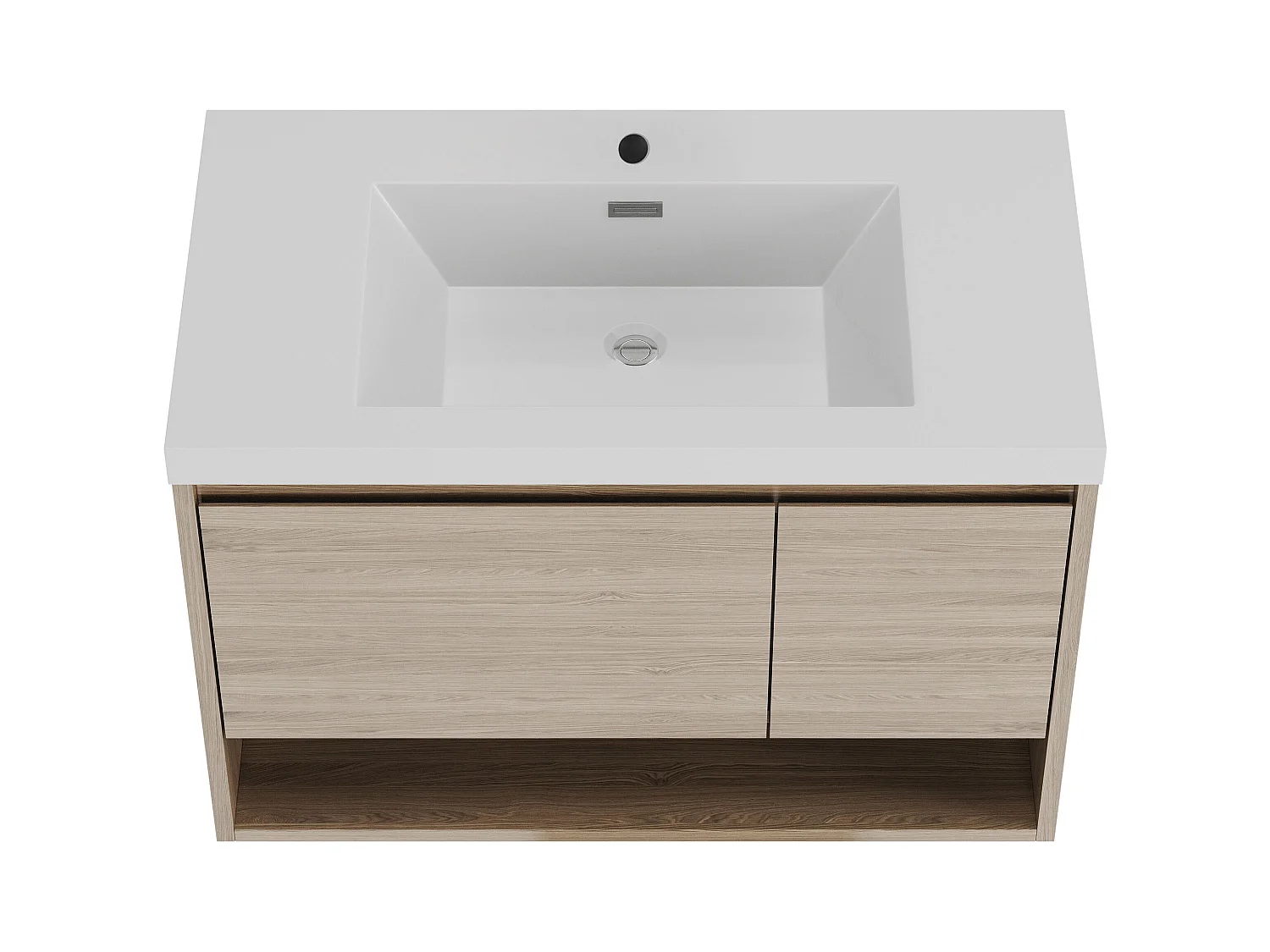 Mueble de baño flotante con lavabo - 90 cm - PUJUKA