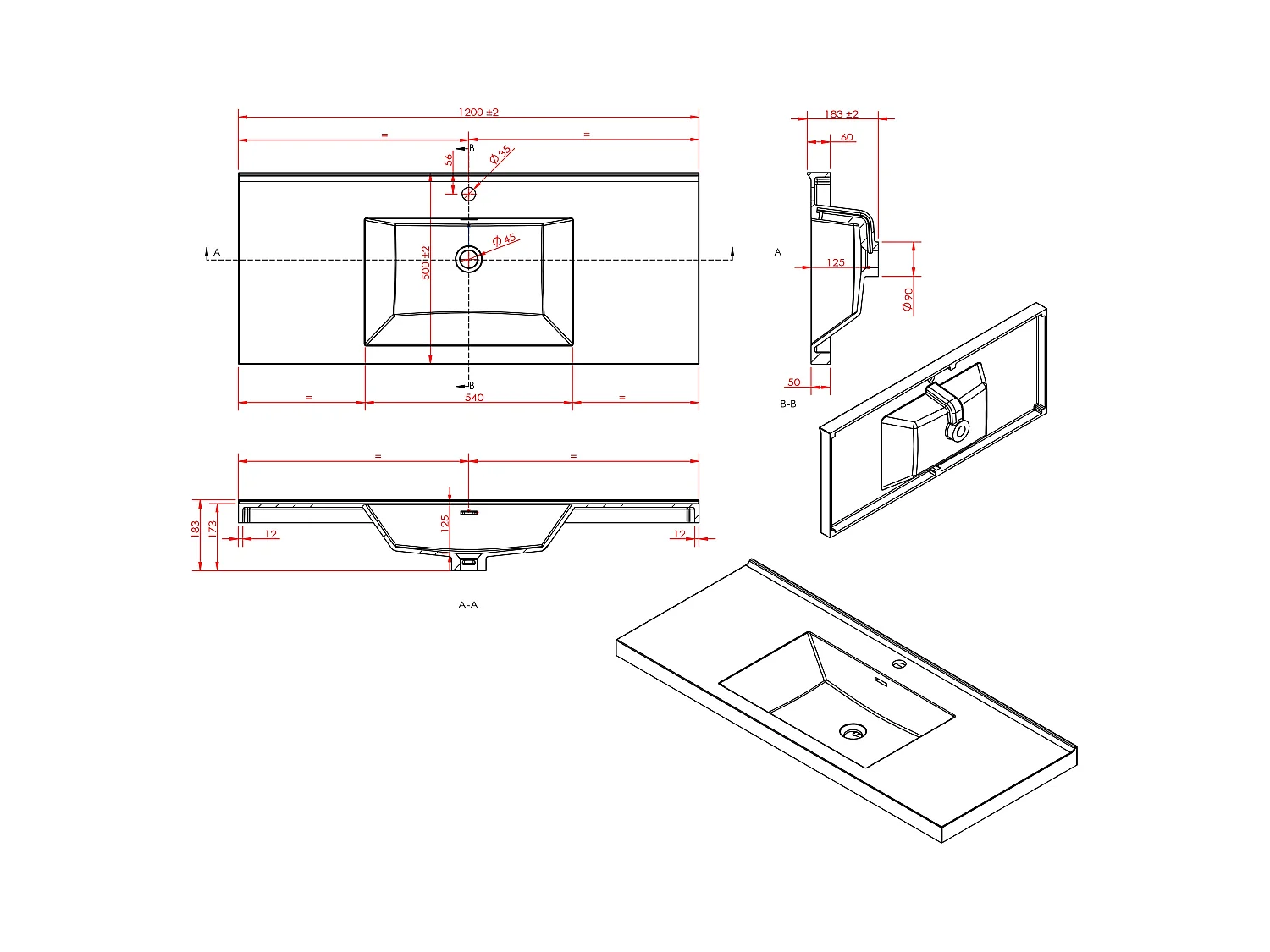 Meuble de salle de bain suspendu simple vasque coloris naturel clair - 120 cm - PUJUKA