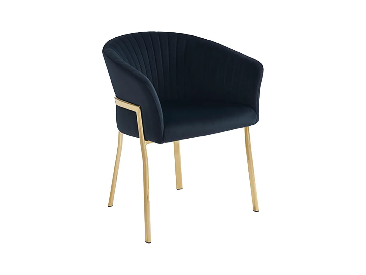 Lote de 6 sillas con reposabrazos de terciopelo y metal dorado - Negro - ZAOVA de Pascal MORABITO