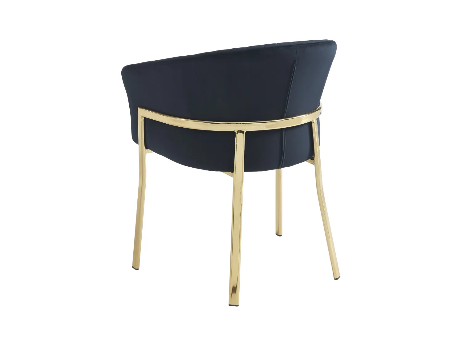 Lote de 6 sillas con reposabrazos de terciopelo y metal dorado - Negro - ZAOVA de Pascal MORABITO