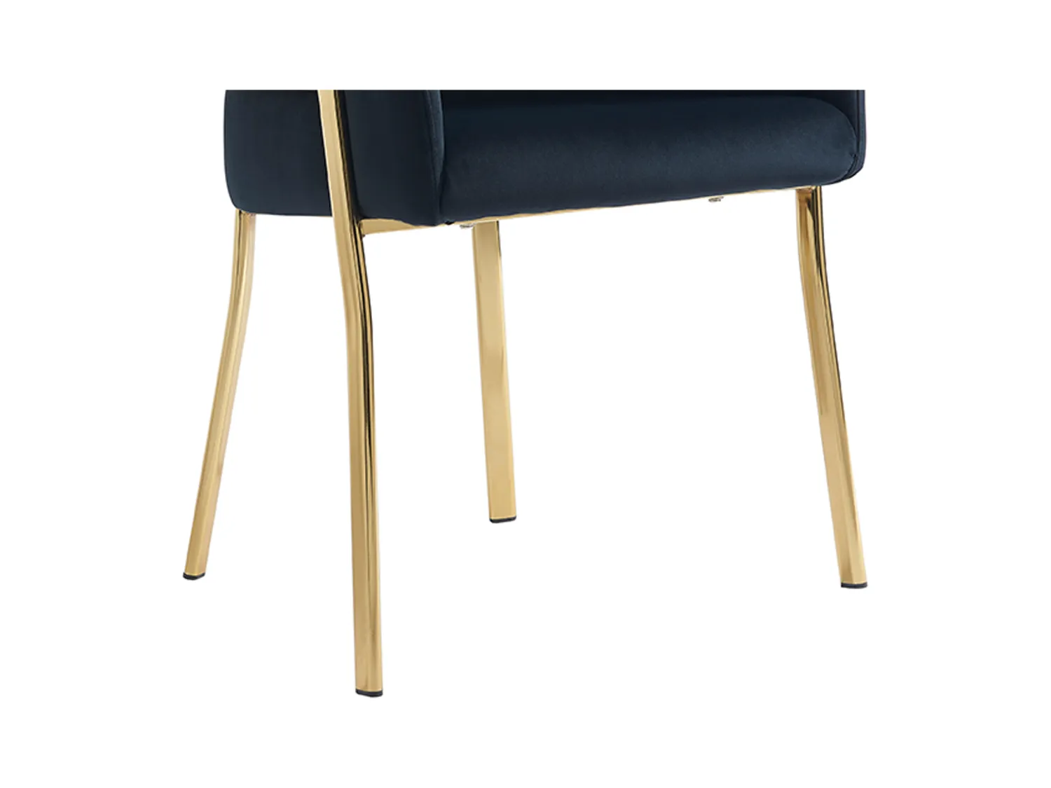 Lote de 6 sillas con reposabrazos de terciopelo y metal dorado - Negro - ZAOVA de Pascal MORABITO